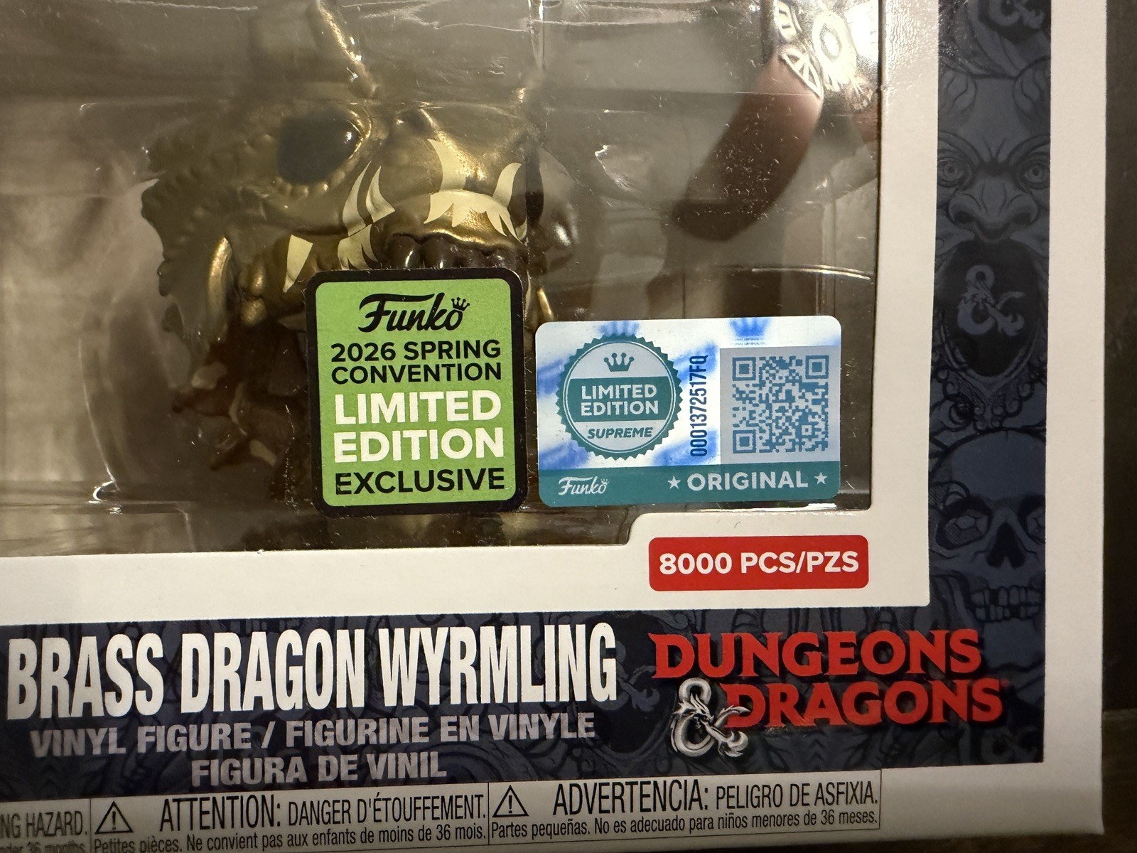 Funko Pop! ECCC Brass Dragon Wyrmling #1201 w/ Soft Protector LE 8000 *IN HAND*