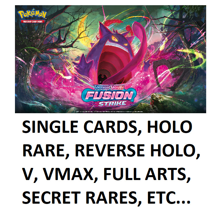 POKEMON TCG FUSION STRIKE SWSH08 SINGLES REVERSE HOLO ULTRA RARE V VMAX