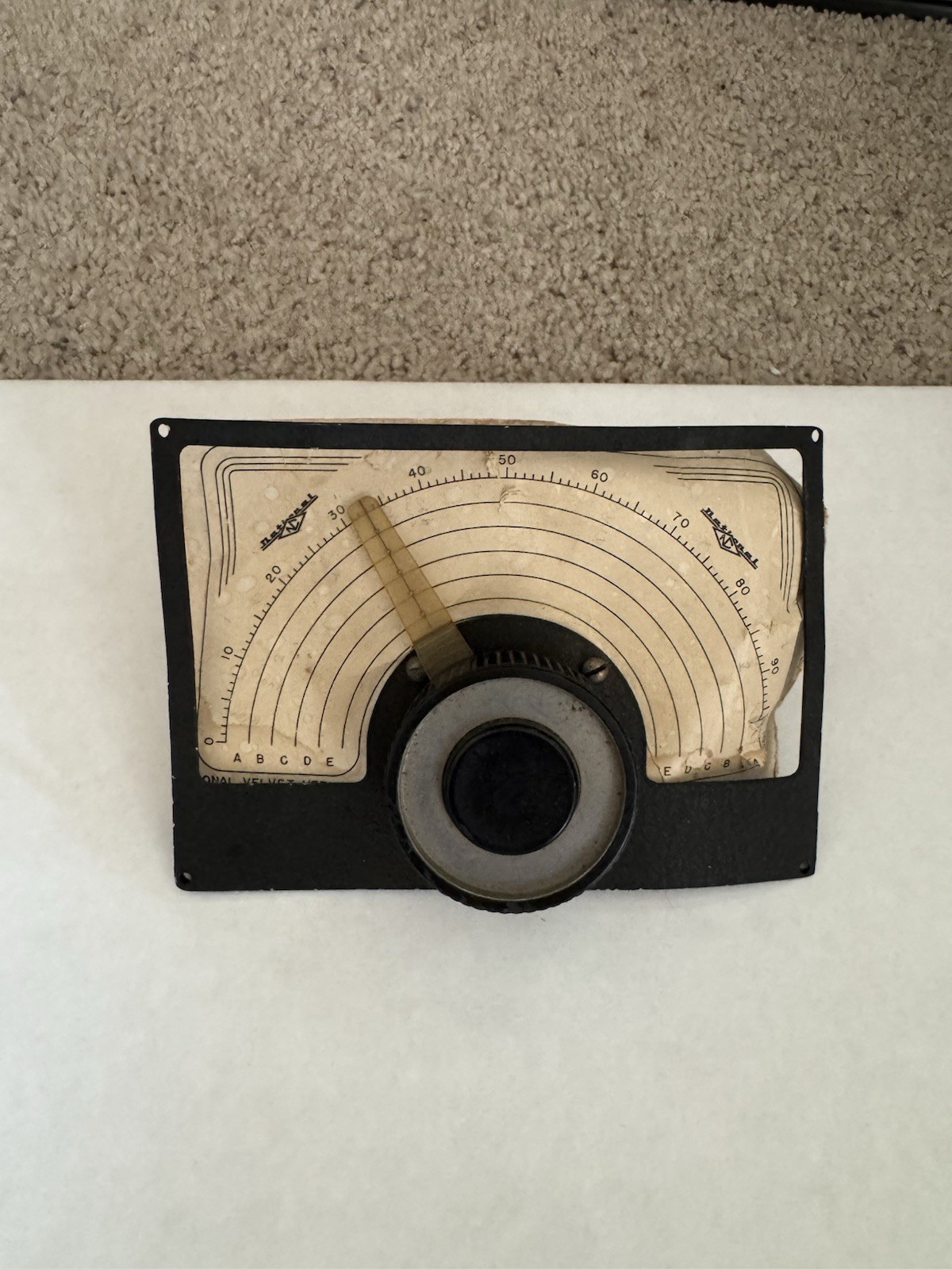 Vintage National Radio Dial Nob Ham Radio Part