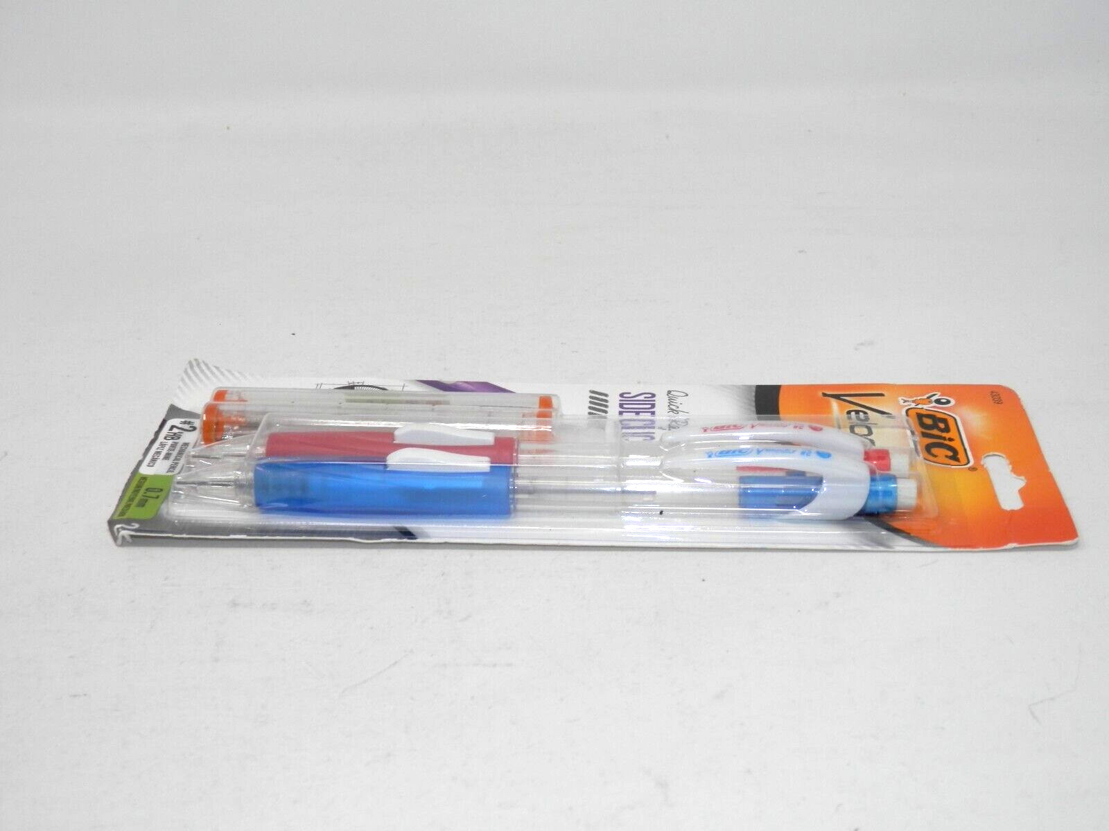 BIC Velocity Side Clic Mechanical Pencils & Refills 0.7 mm Med #2HB Comfort Grip