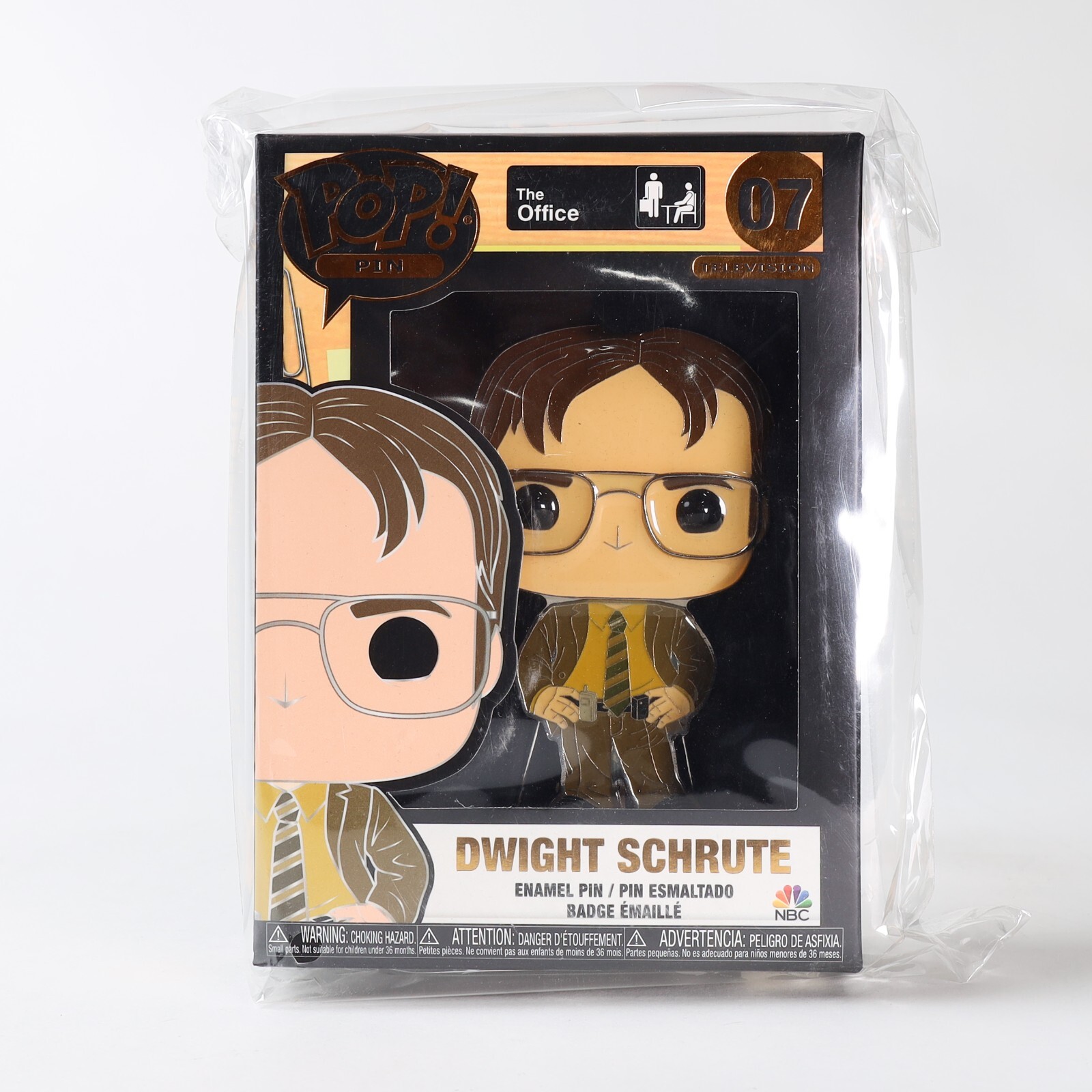 The Office 3 Inch Funko POP Pin | Dwight Shrute