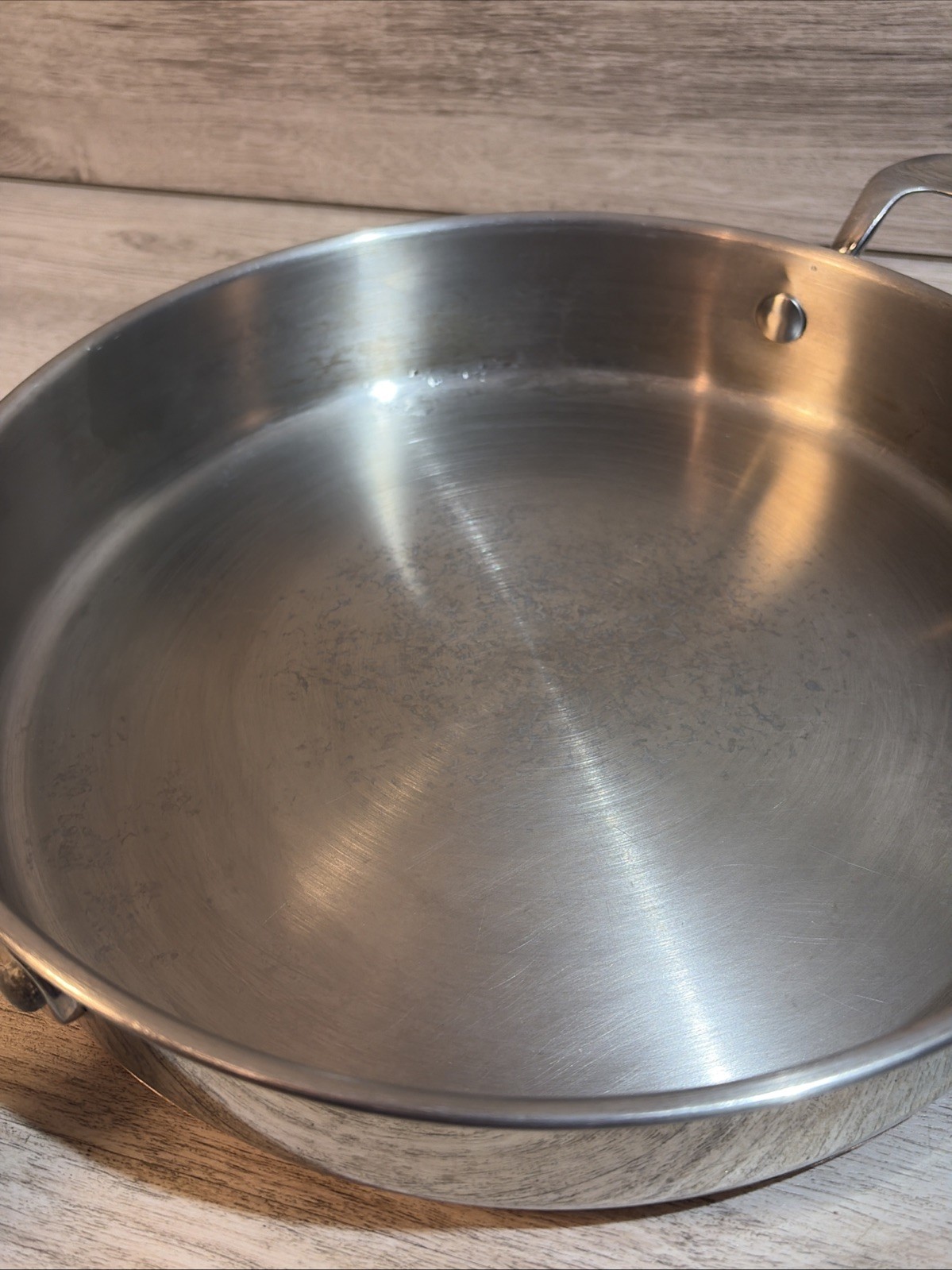 Betty Crocker Heavy 18/10 Stainless Steel 12″ Copper Bottom Sauté Pan w/Handles