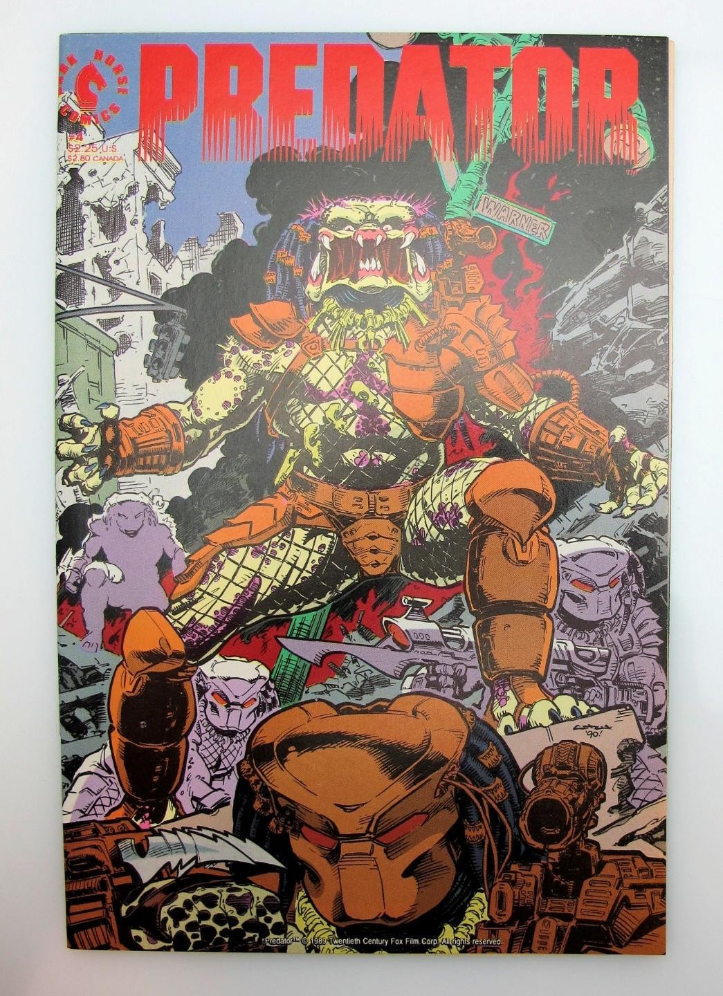Predator #4, Written by Mark Verheiden. art by Chris Warner and Sam de la Rosa