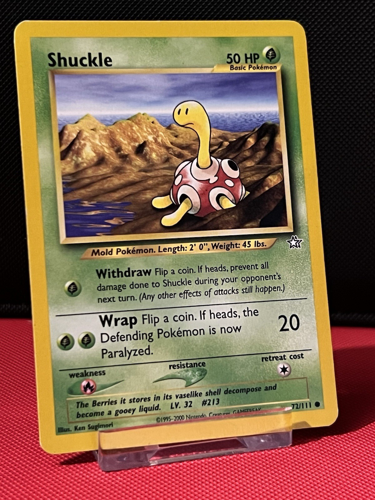 Pokemon TCG Shuckle 72/111 Neo Genesis WOTC