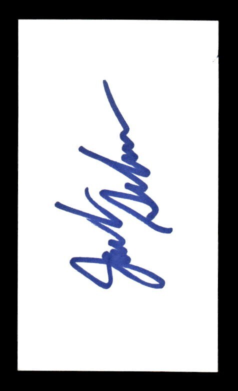JACK SIKMA SIGNED 2 X 3.5 CUT SIGNATURE ON-CARD AUTO