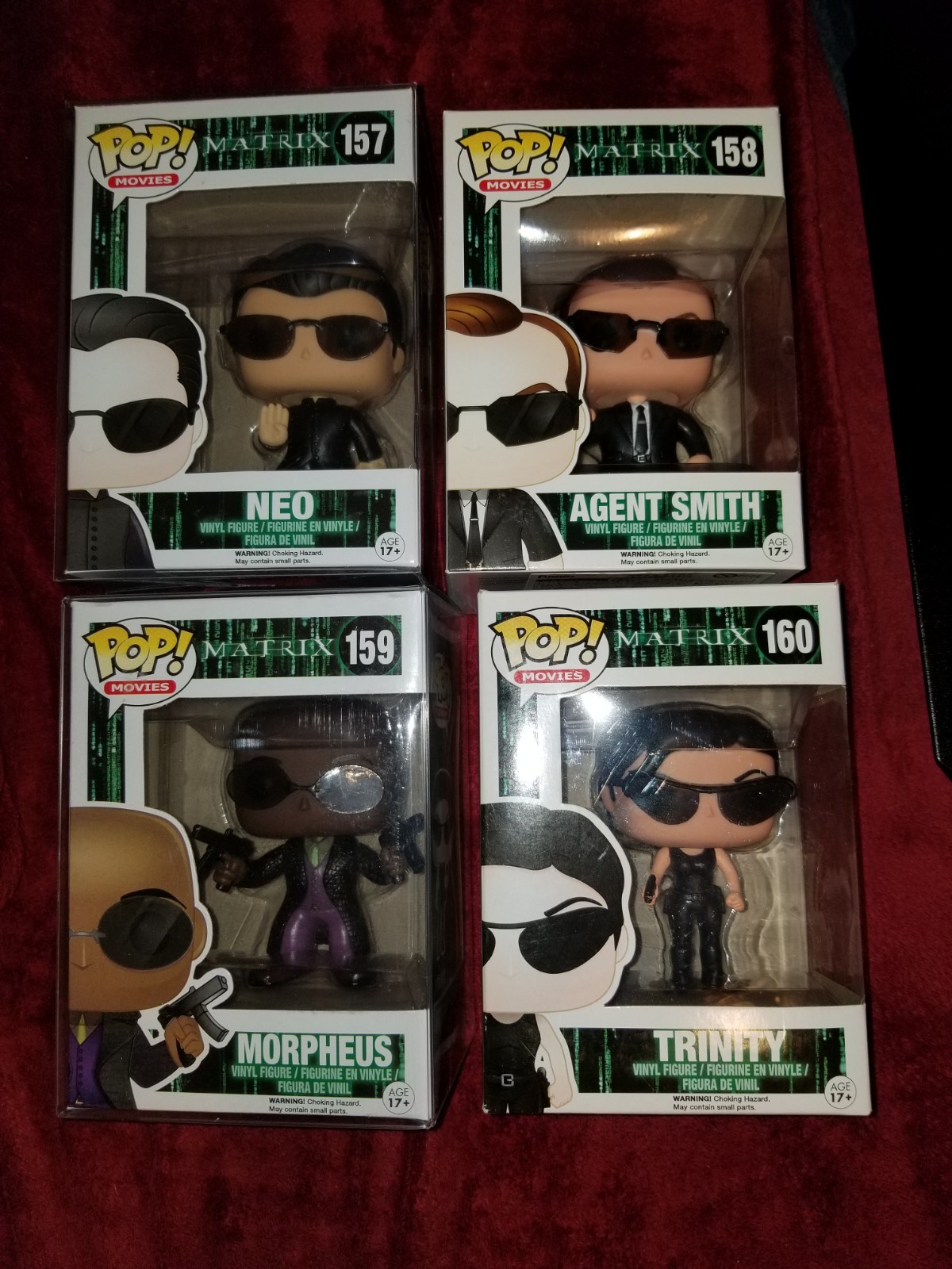 Funko POP – The Matrix Set – #157, #158, #159, #160