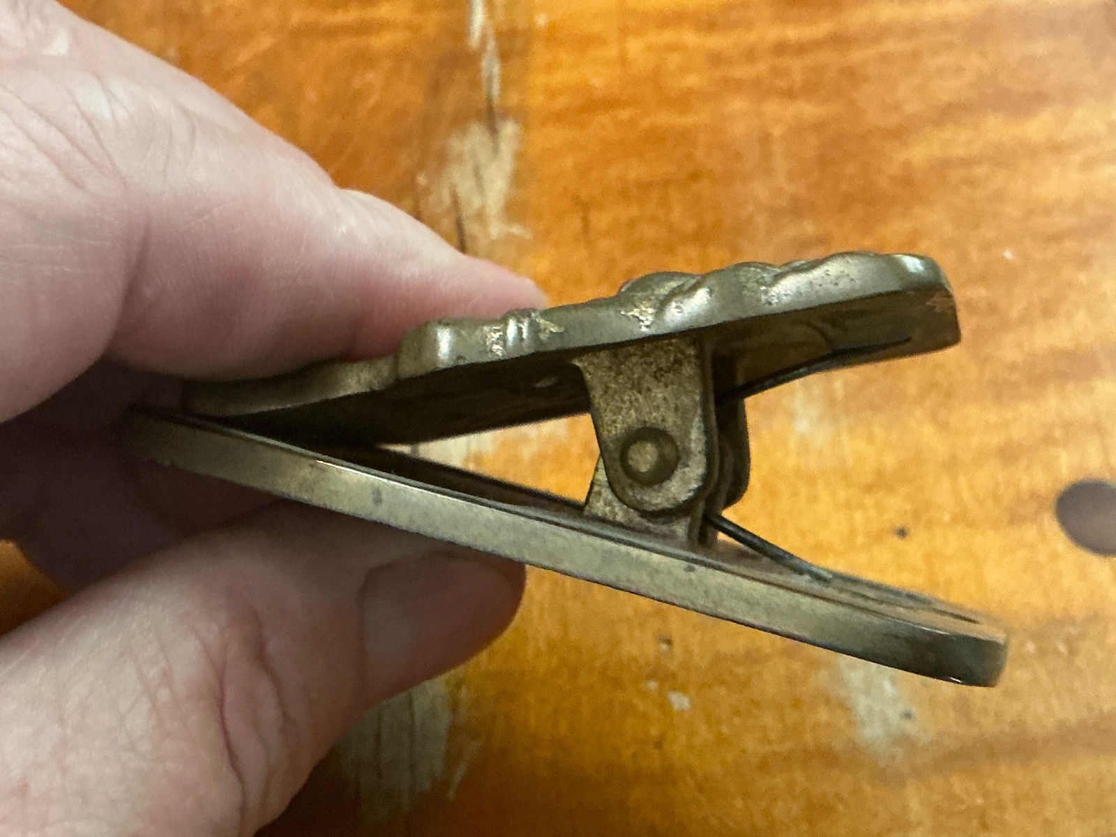 Antique Judd Mfg. Co. Equestrian Bridle Horse Desk Paper Clip Holder Art Deco