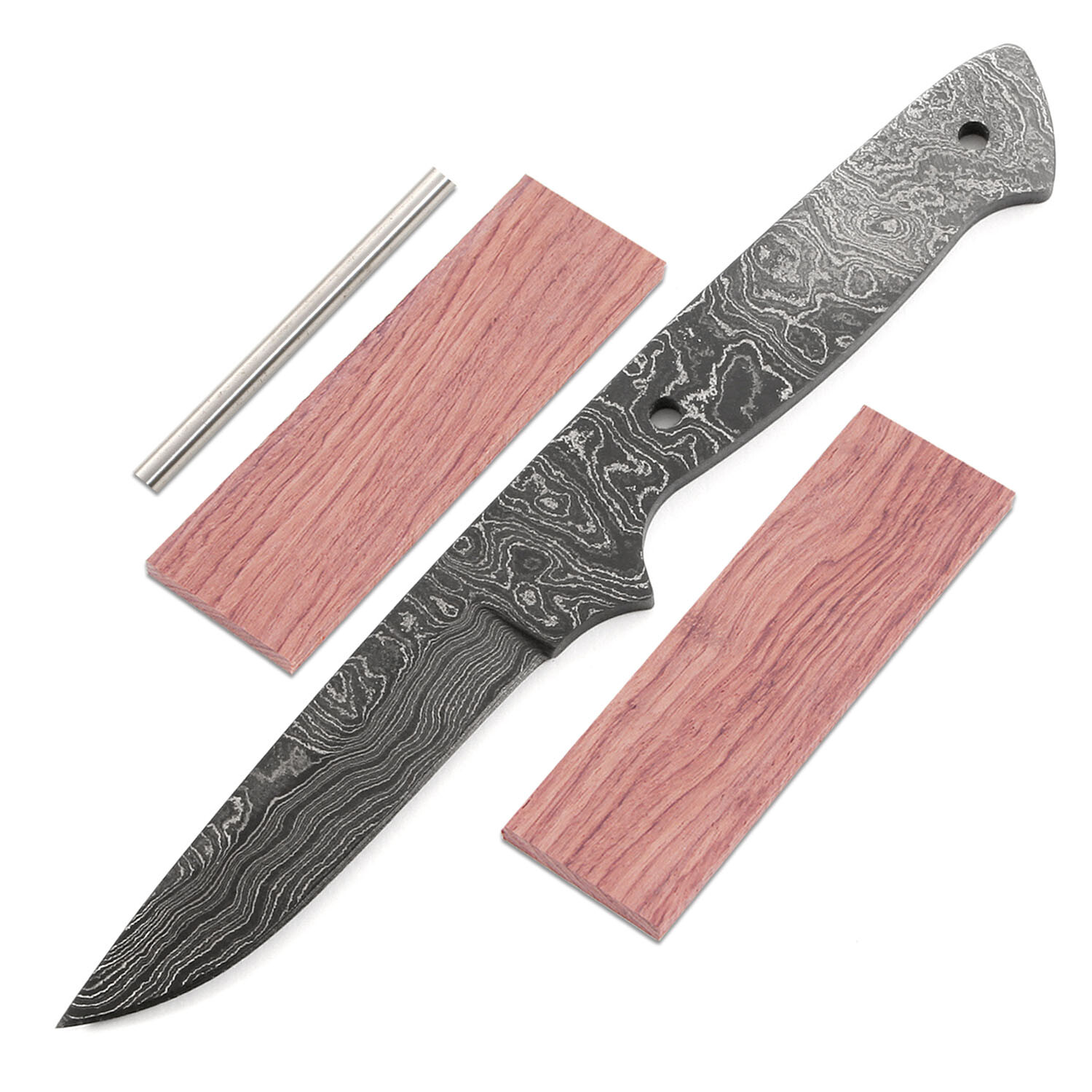 Damascus Knife Making Kit – Vegas Boot – (9 Handle Options) – DIY Blade Kit