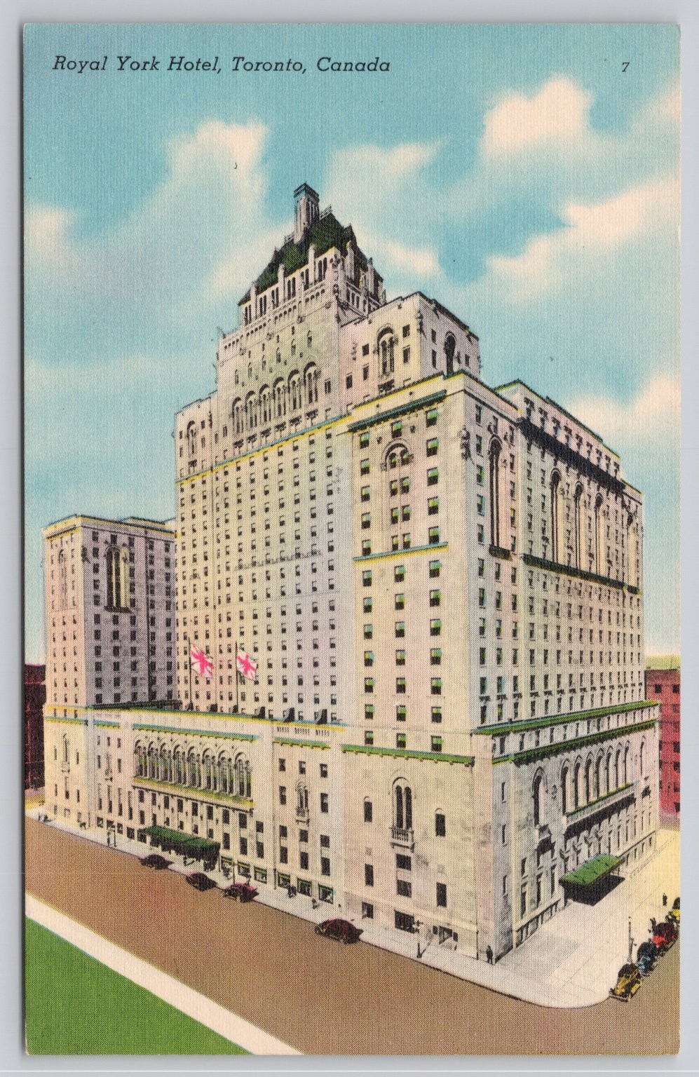 Royal York Hotel Toronto Canada Colourpicture Postcard Vintage K1324