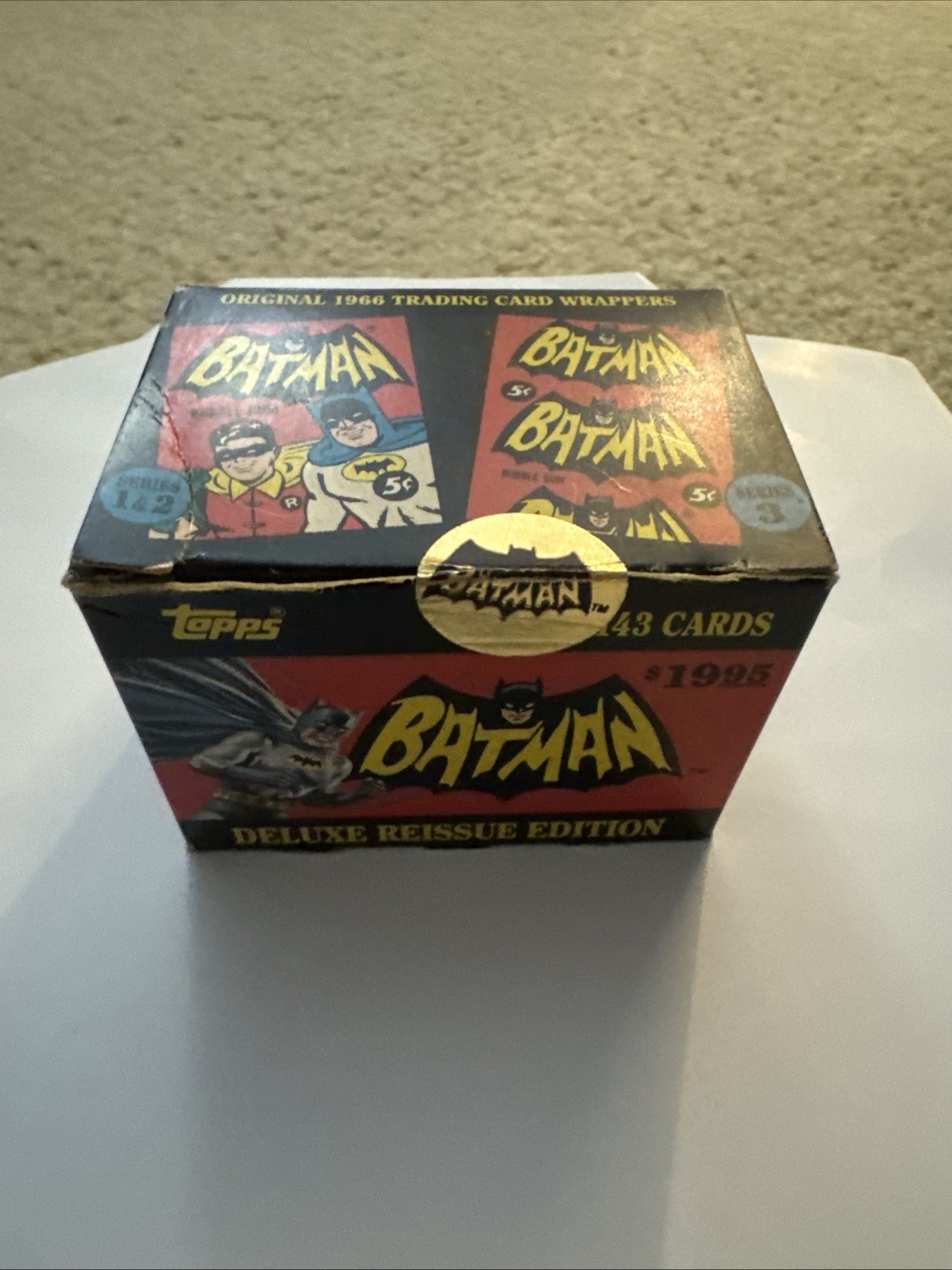 1989 Topps Batman 1966 Deluxe Reissue Edition Complete Original Box 143 Card Set
