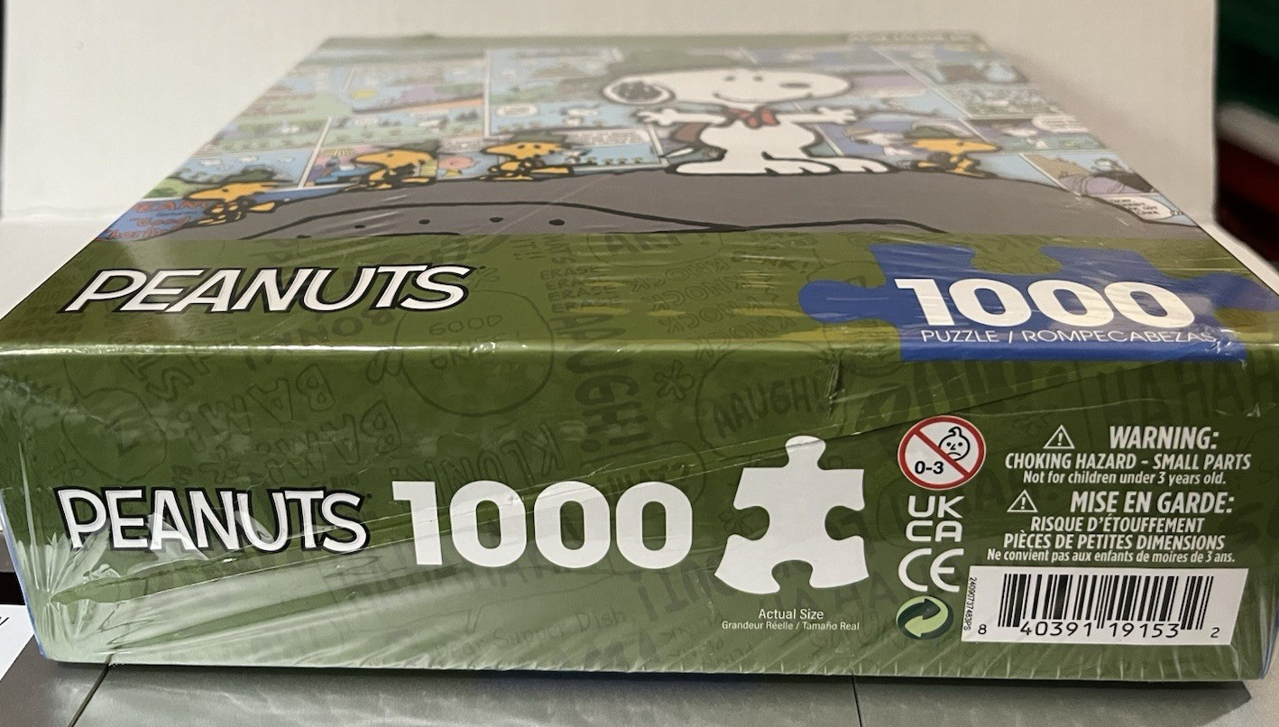 AQUARIUS Peanuts Jigsaw Puzzle–Snoopy/ Beagle Scouts 1000 Pieces–New 20″ x 28″