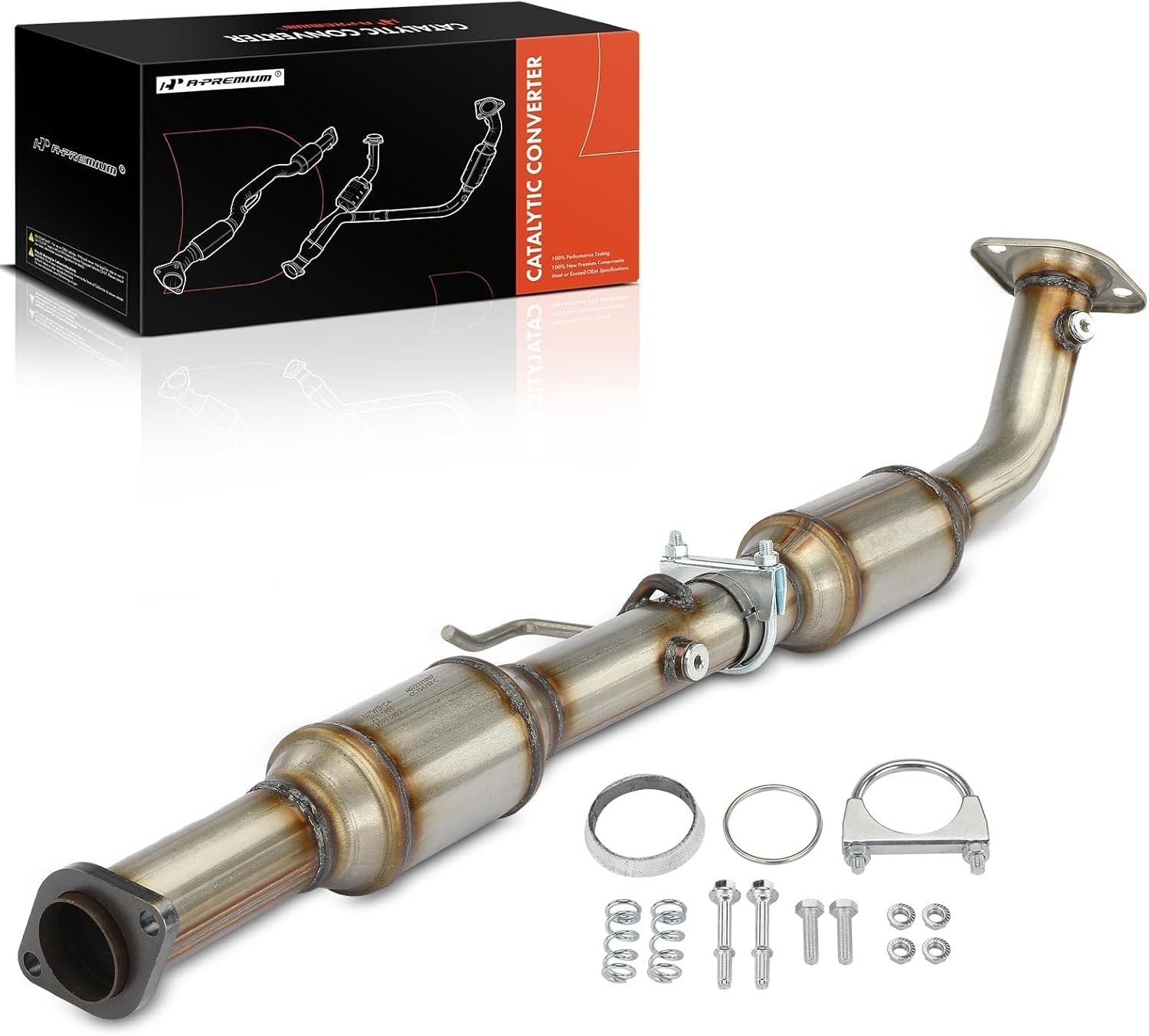 A-Premium Catalytic Converter Kit Direct-Fit Compatible with Toyota Tacoma 20…