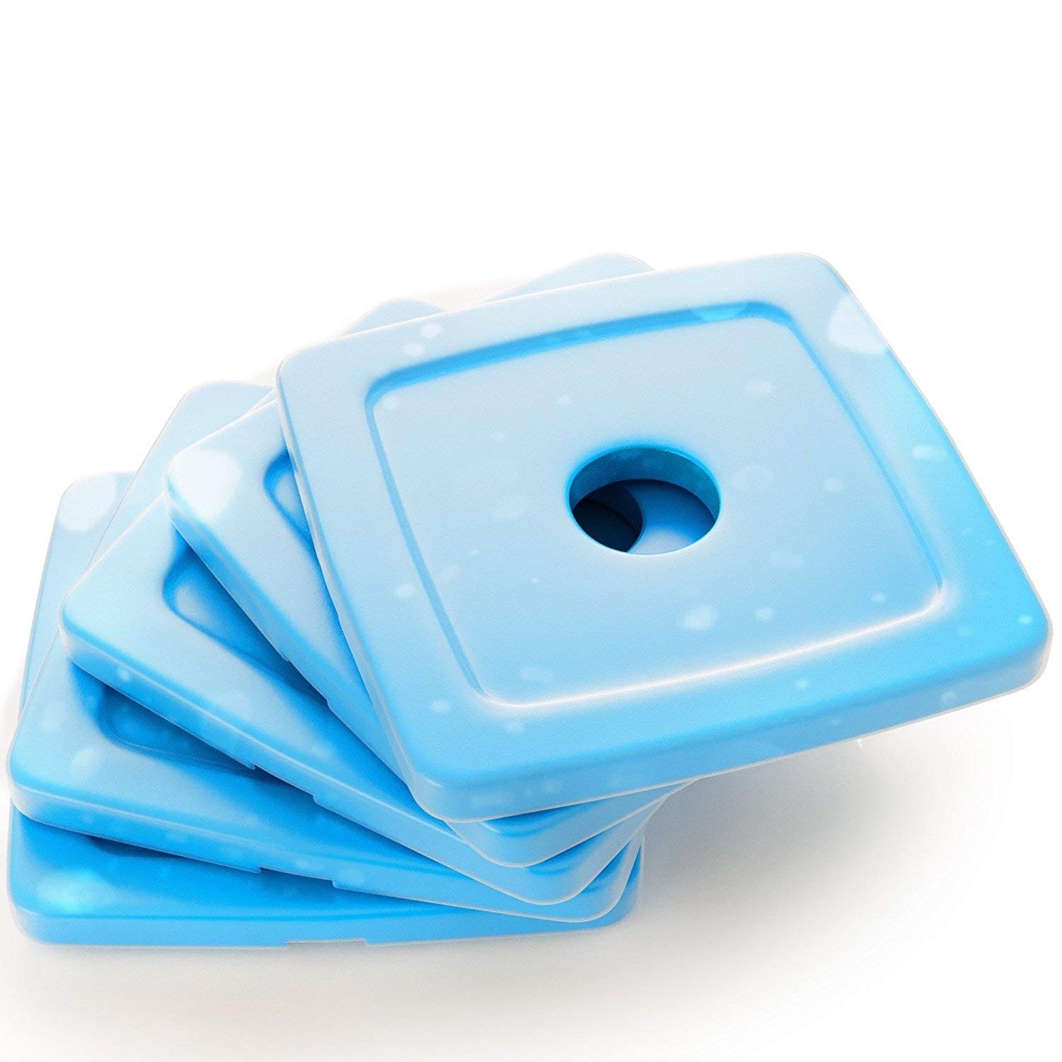 Healthy Packers® Slim Reusable Ice Packs for Lunch Boxes Kids 5-Pack (Clear)