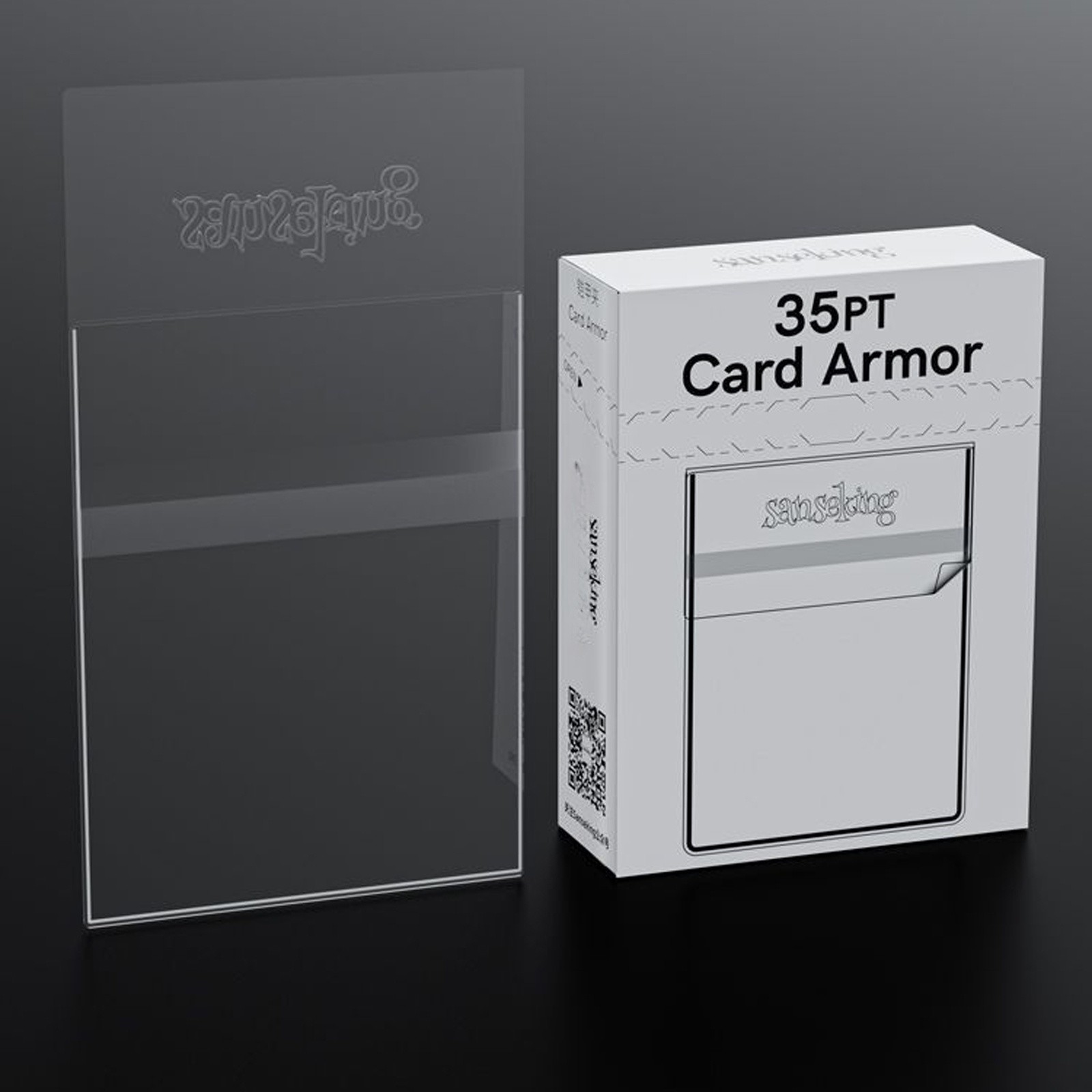 30 Pcs Sanseking 35PT Self-Seal Top Opener Card Protector Adhesive Card Sleeves