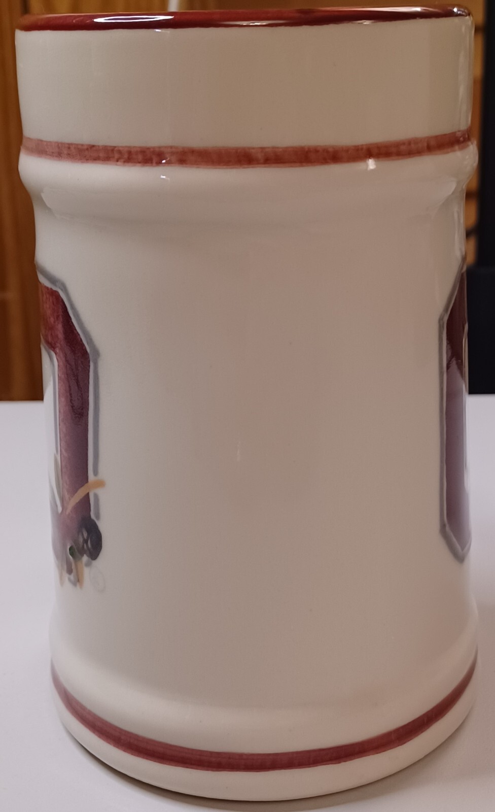 HARTSTONE POTTERY VTG Tall Mug Tankard Stein Ohio State OSU Block O