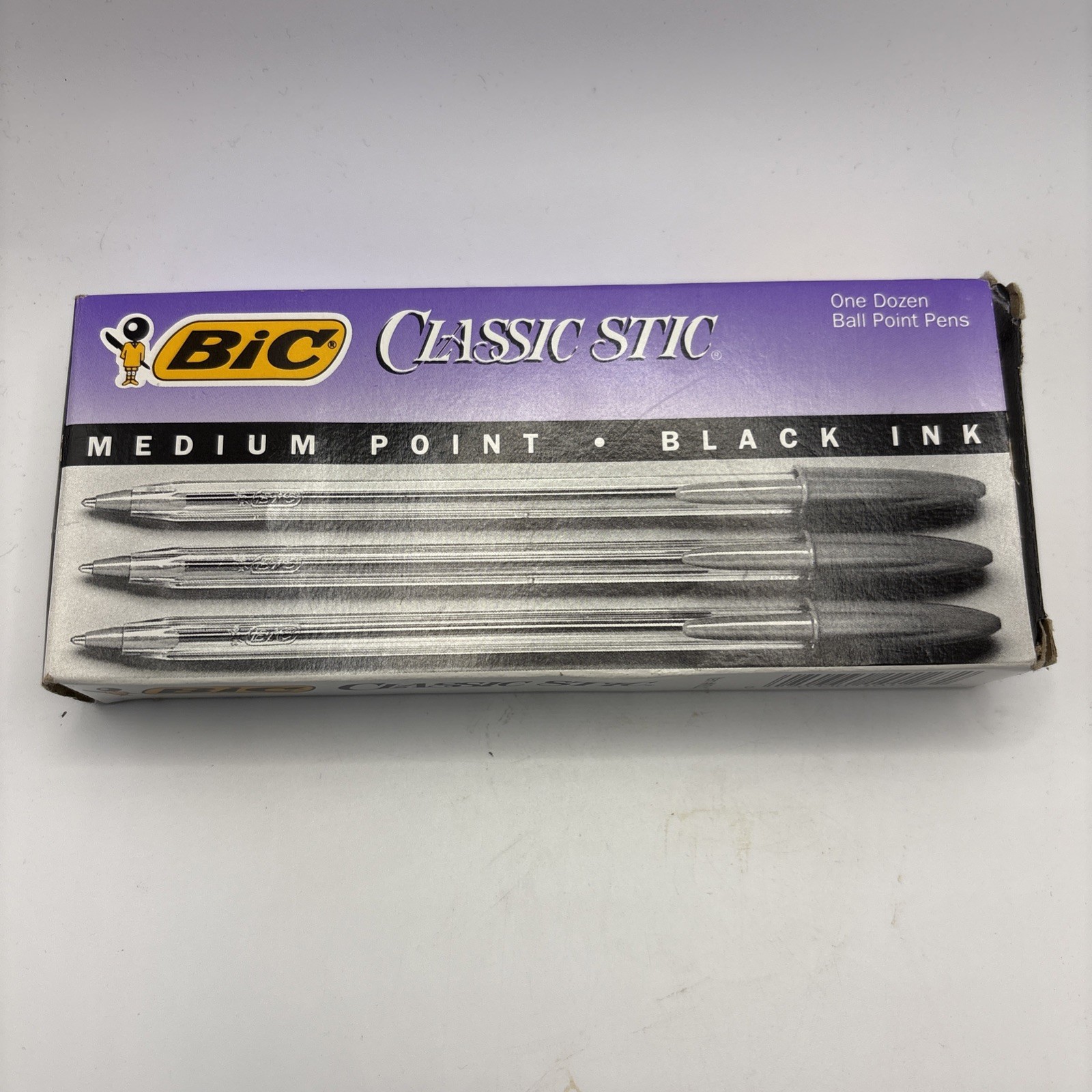 Vtg Bic Classic Stic Medium Ball Point Black Pens NOS 1993 #MS11 10127 36 Total