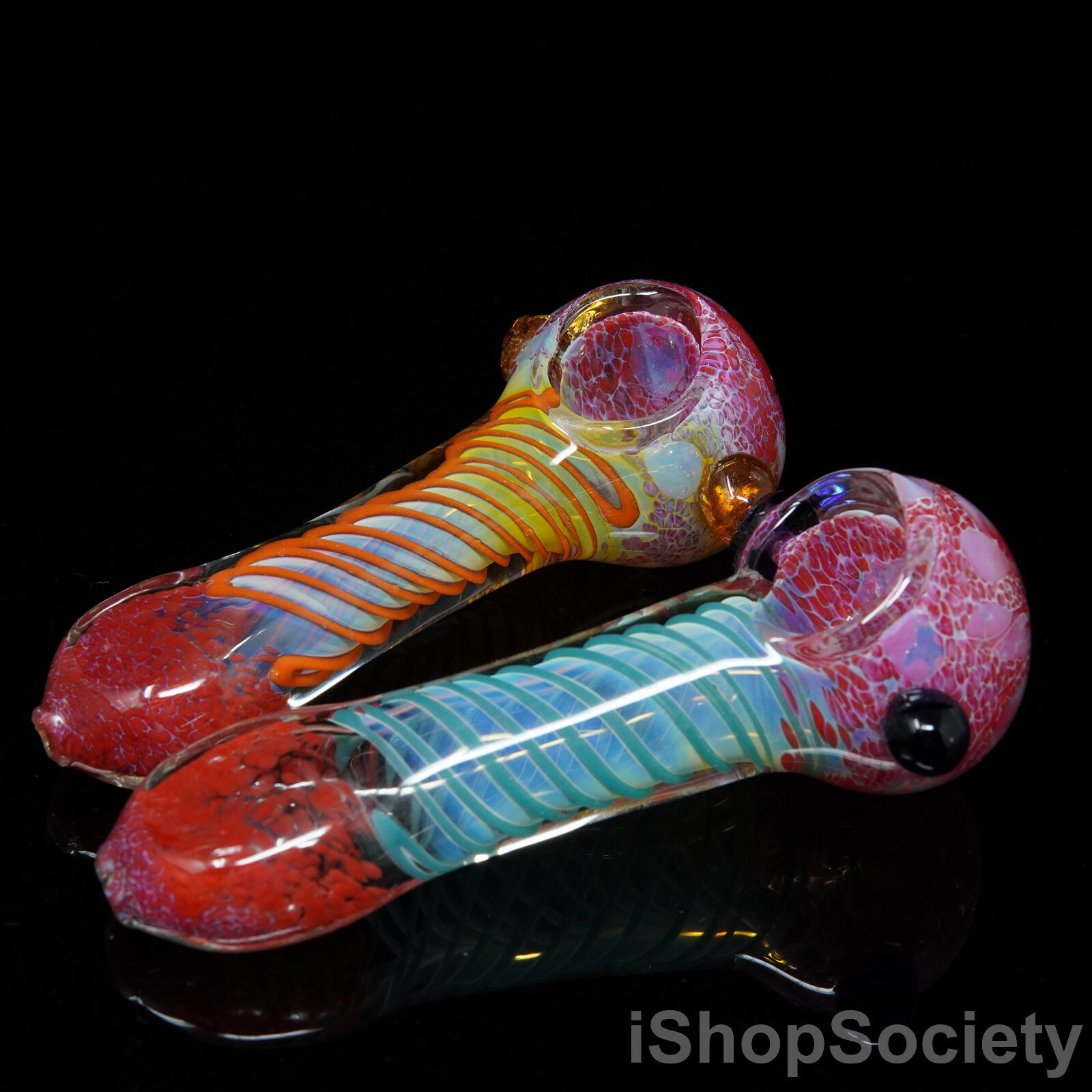 4.5″ Fumed Cyborg Swirl Tobacco Smoking Pipe Thick Collectible Pipes – P130C