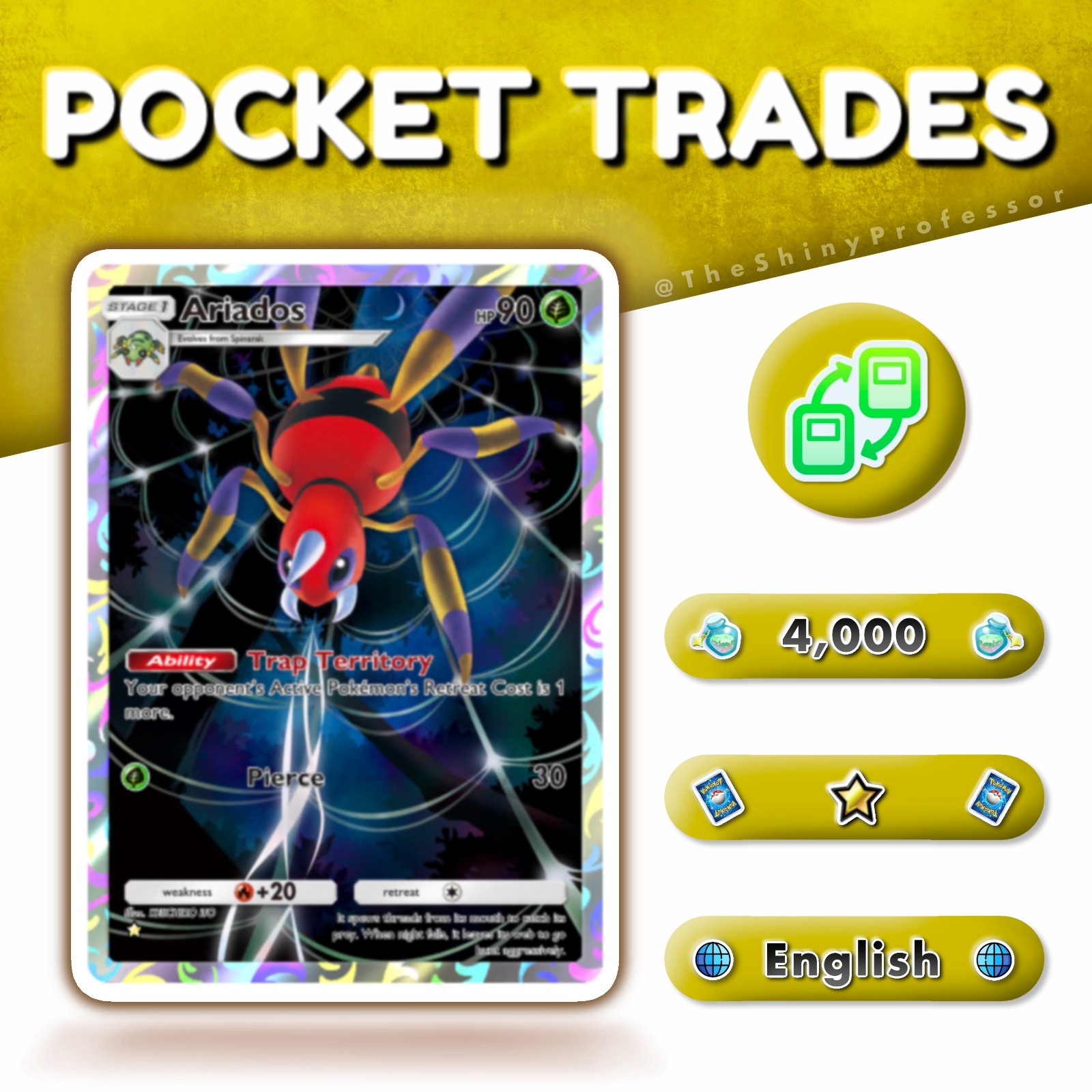 Pokémon TCG Pocket | Crimson Blaze | Any One Star Card ⭐ | Digital Trade