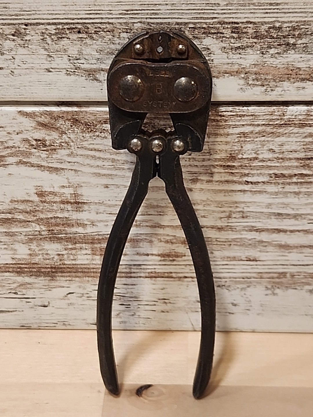 Vintage Bell Systems B Wire Crimper Stripper Plier Telephone Line Hand Tool 6″