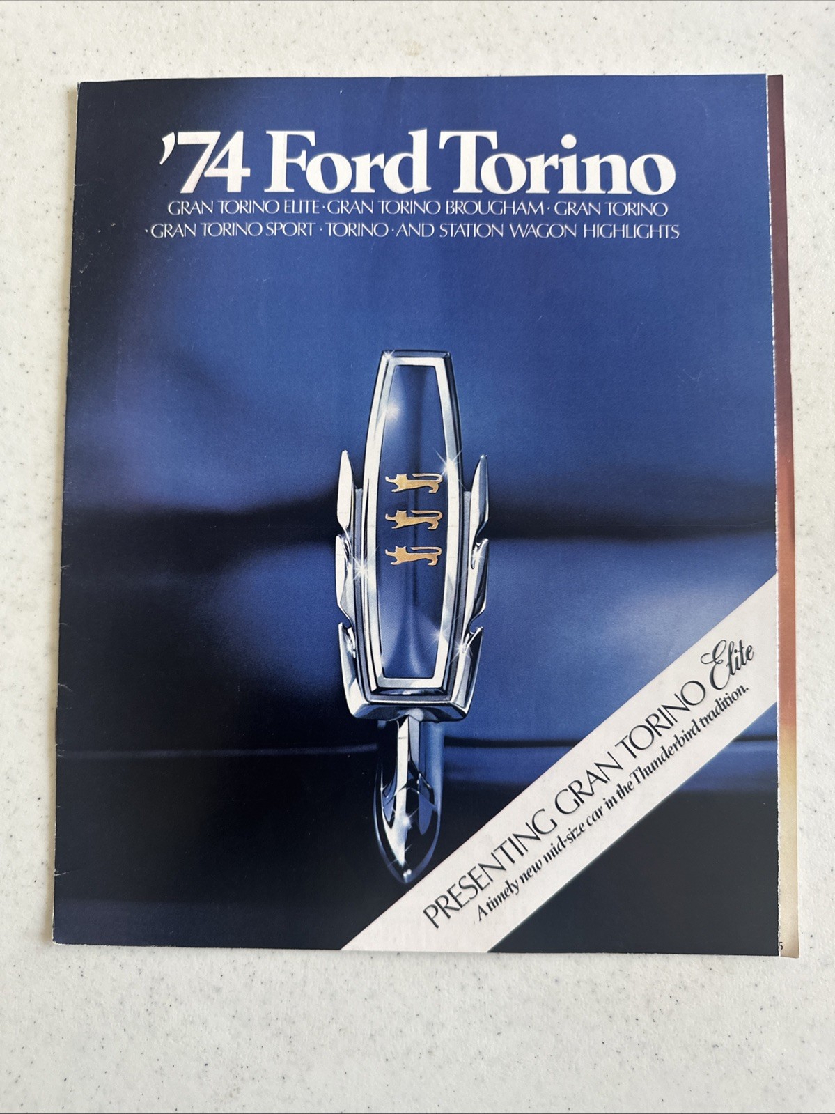 1974 Ford Torino Dealer Sales Brochure Grand Torino Sport Elite Brougham Paint