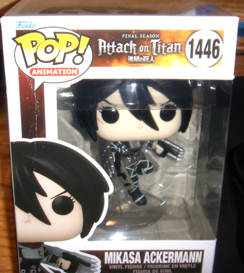 FUNKO POP ANIMATION MIKASA ACKERMANN ATTACK ON TITAN #651 MINT COND. FREE SHIPP
