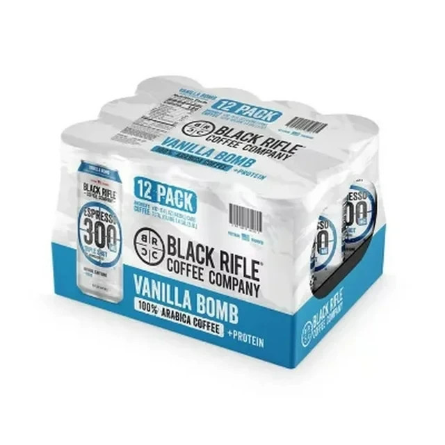 Black Rifle Coffee – Energy Drink, 300mg Caffeine, 15oz – Vanilla Bomb, 12 Cans