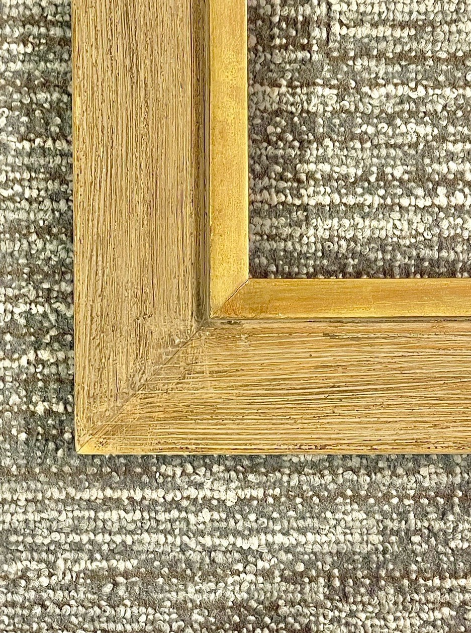 ANTIQUE FITs 19”x27” GOLD GILT COMBED MODERNIST HOUSE HYDENRYKE PICTURE FRAME