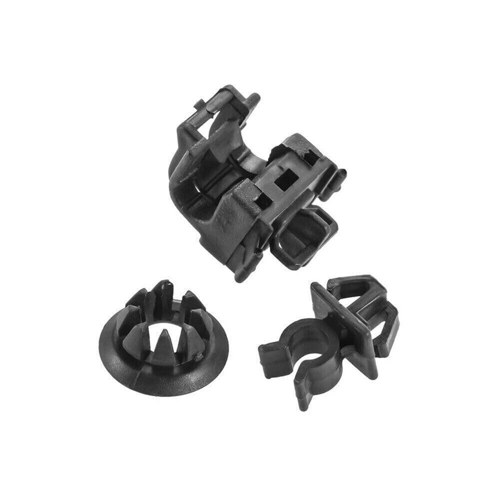 3PCS Car Front Hood Support Prop Rod Holder Opener Stay Grommet Clips for Honda