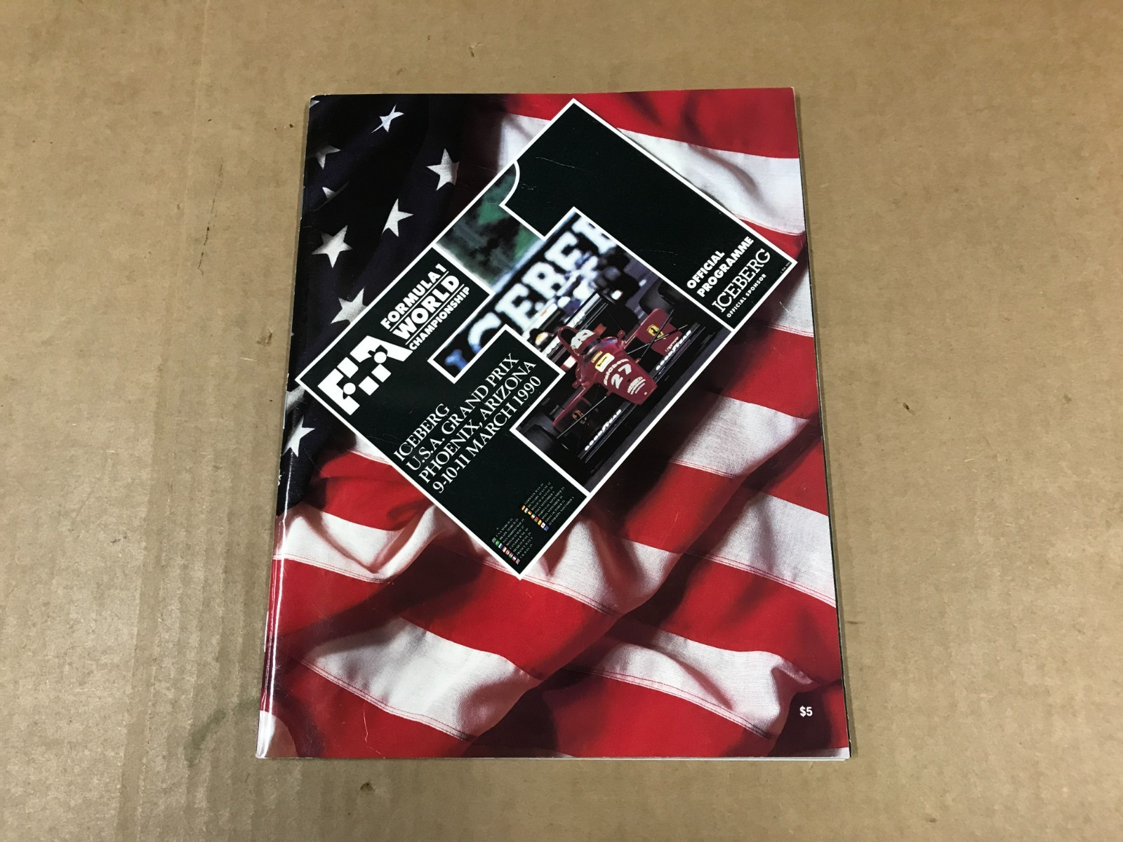 Vintage FIA Formula 1 U.S.A. Grand Prix Official Racing Program-March 9-11, 1990
