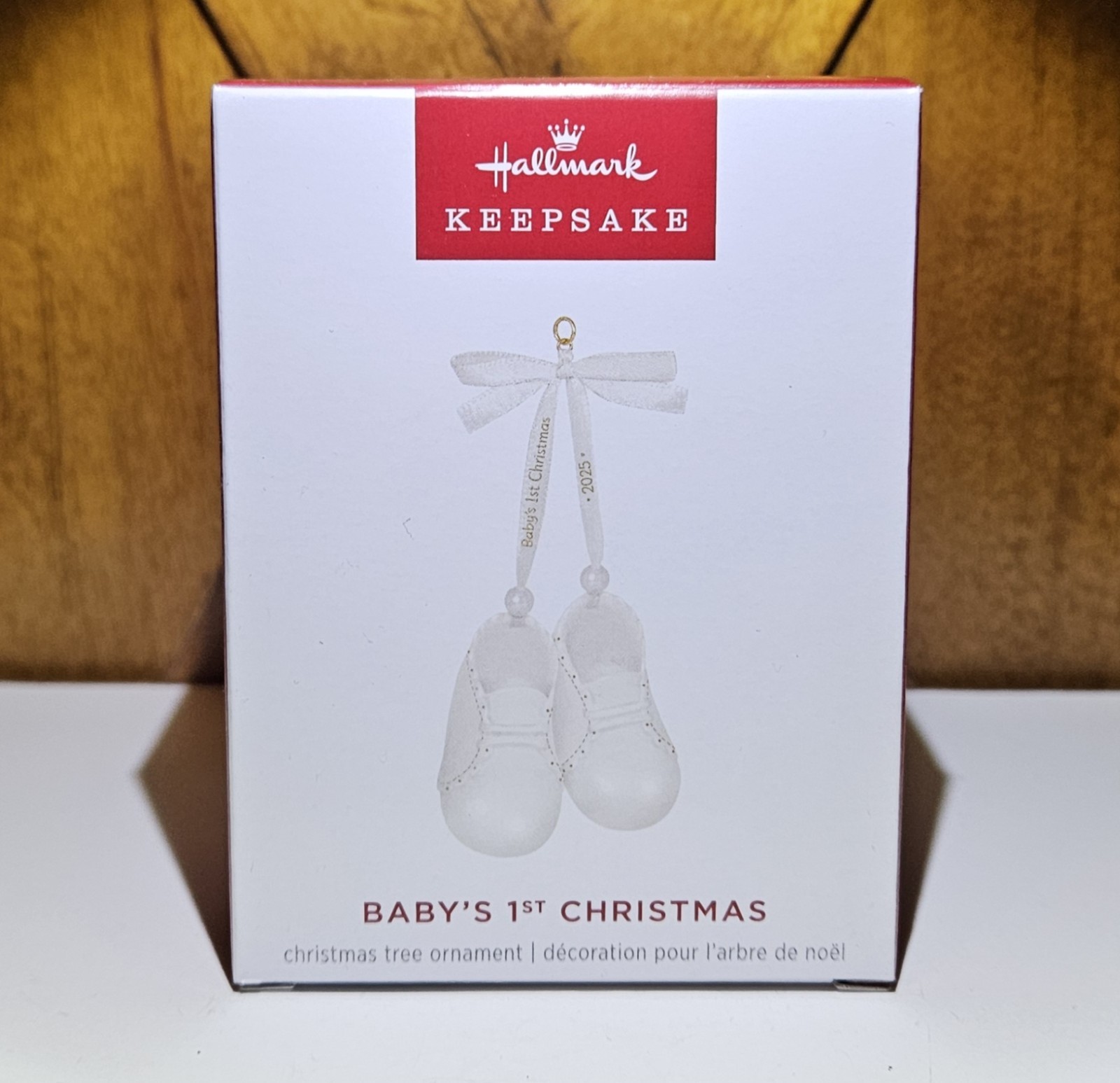 New Hallmark BABY’S FIRST CHRISTMAS Porcelain BOOTIES Keepsake Ornament 2025