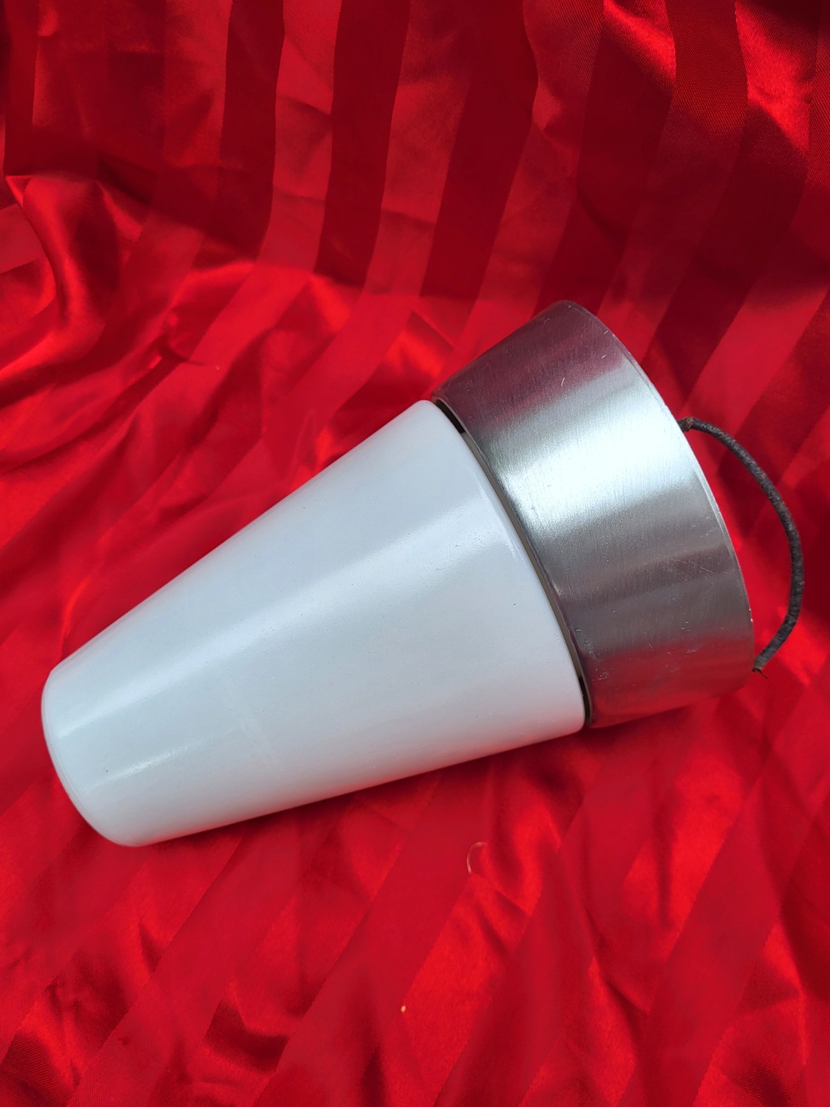 MID-CENTURY LIGHT FIXTURE BRUSHED ALUMINUM INDUSTRIAL NEW CONICAL MODERN ER