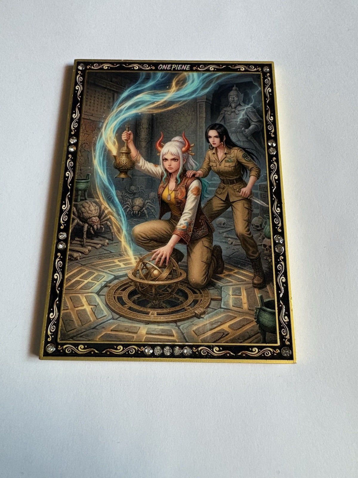 One Piece CCG Yamato & Boa Raiding Tombs W/3D Back Metal Card 04/11