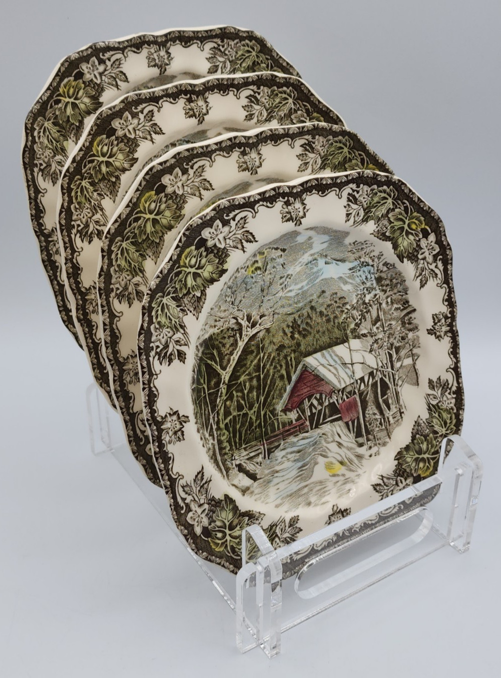 Johnson Bros The Friendly Village Square Salad Plates 7 1/2″ Set of 6