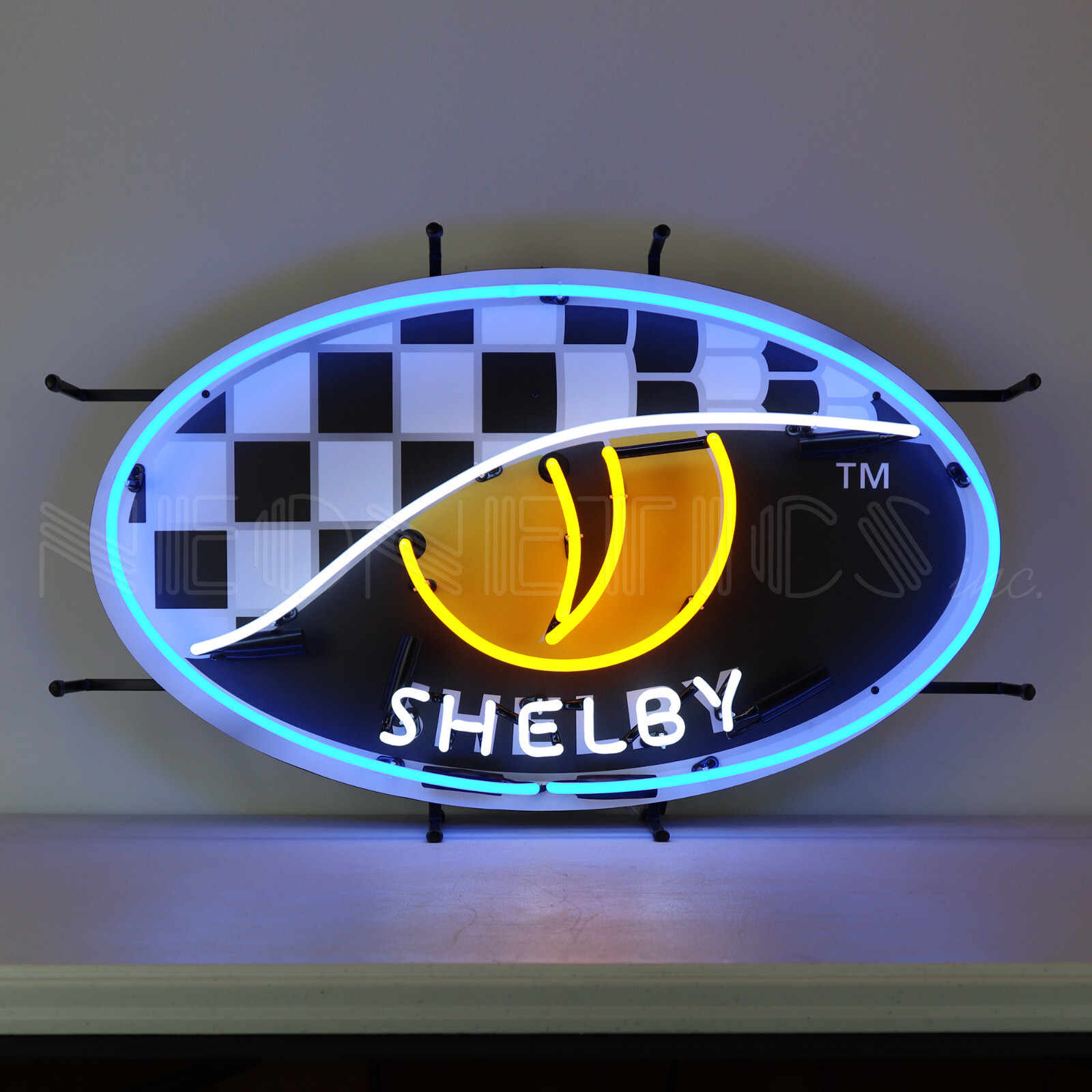 Shelby Snake Eye Cobra Jet Neon sign Series 1 Garage wall lamp light AC 428