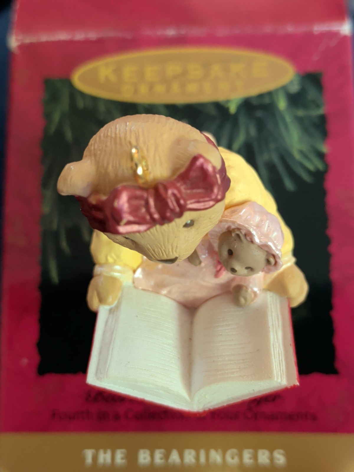 Bearnadette Bearinger Night Before Christmas 1993 Hallmark Keepsake Ornament VTG