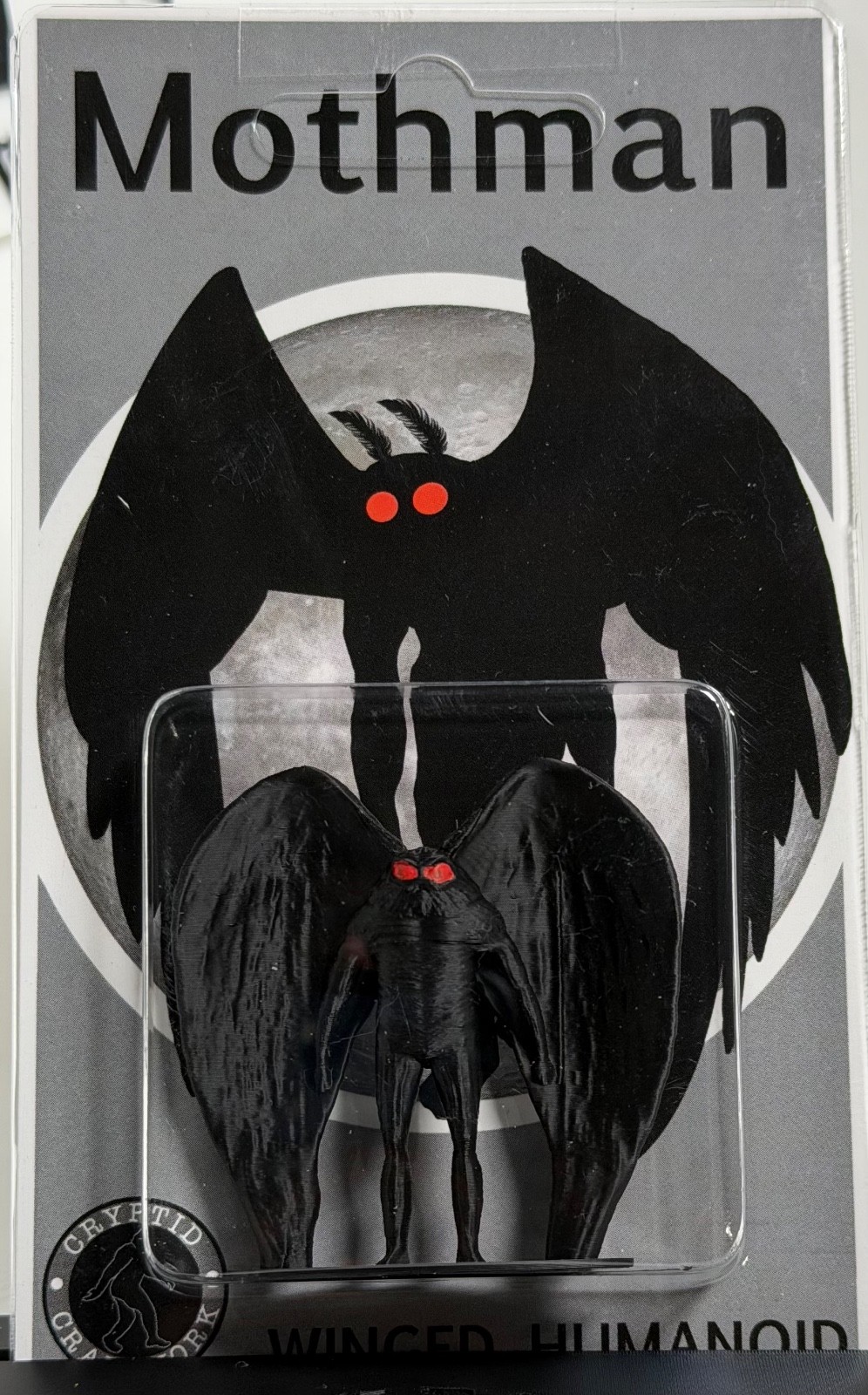 The Mothman Retro Miniature 2″ Figure, Cryptid Craftwork
