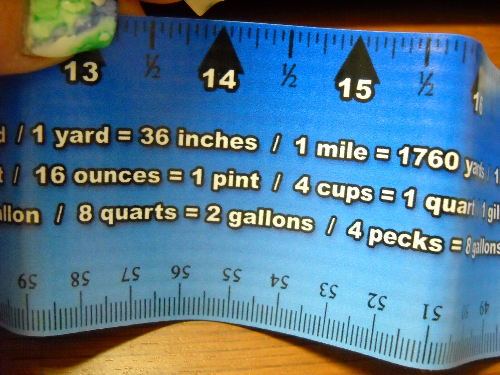 AGI Butterflies Roll Up Ruler 36″ Linear Liquids Dry Water Tear Resistant