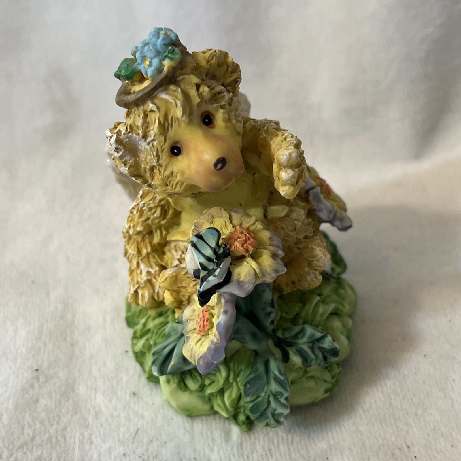 Westland Follies Minuture Fairy Bear Butterfly Flowers Vtg Fairy Garden Spring