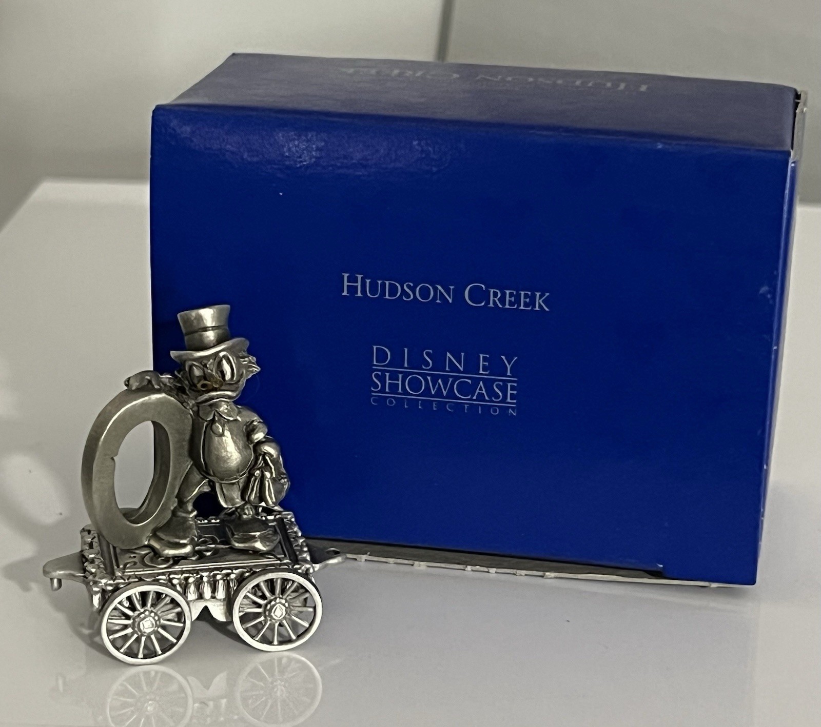 Disney Hudson Fine Pewter Scrooge McDuck Hat #0 Train Car Figurine Boxed
