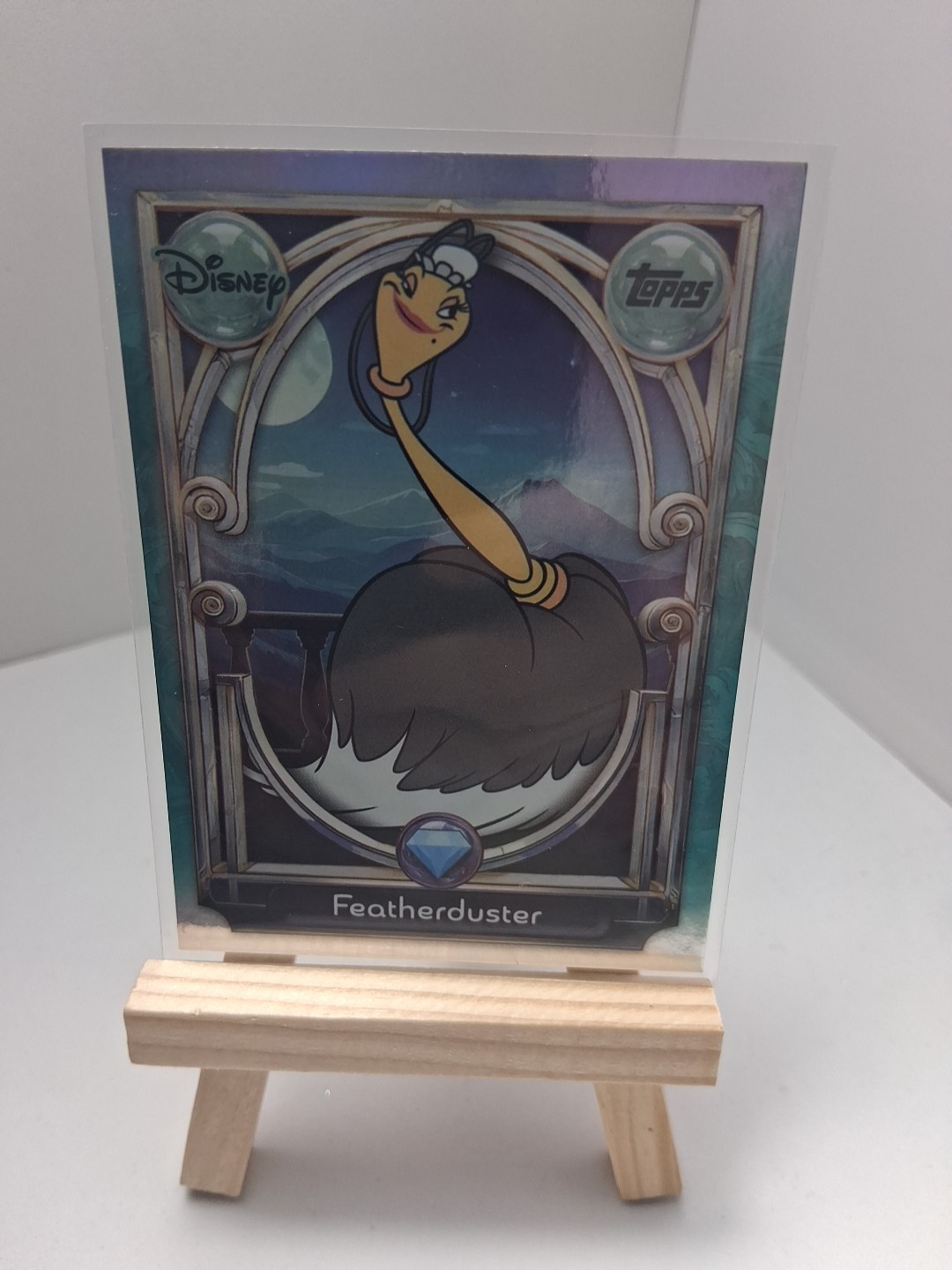 2025 Topps Disney Wonder Tier 2 Featherduster Diamond Card 129 Rainbow Foil NMM