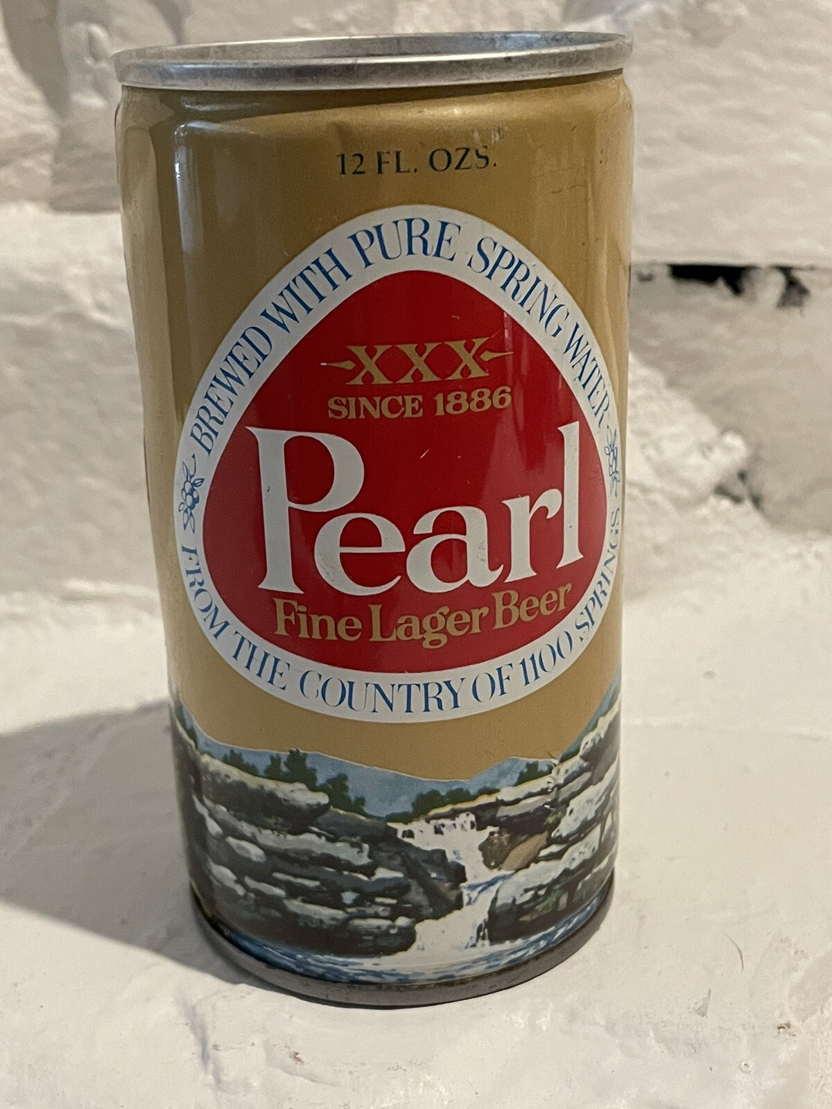 PEARL FINE LAGER BEER TOP OPENED PULL TAB, San Antonio, St. Joseph