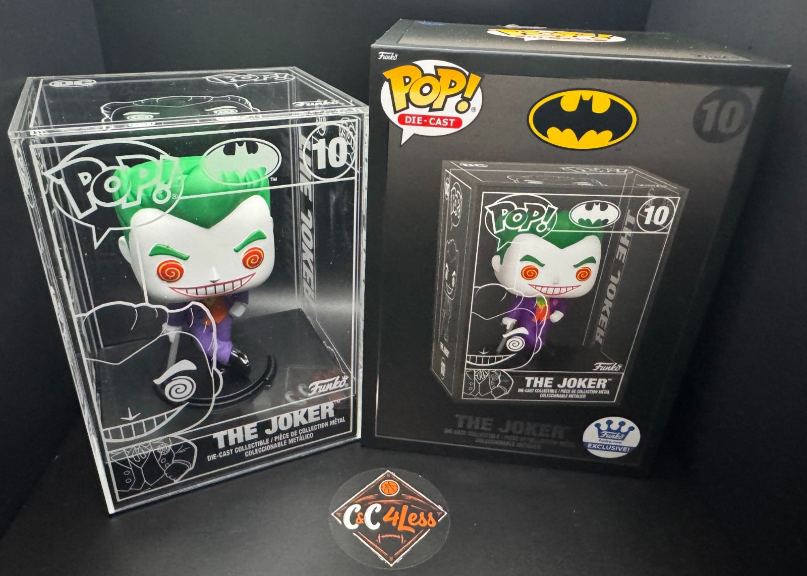 Funko Pop #10 Die Cast – The Joker – 💎Funko Exclusive💎 🔥 Non -Chase 🔥