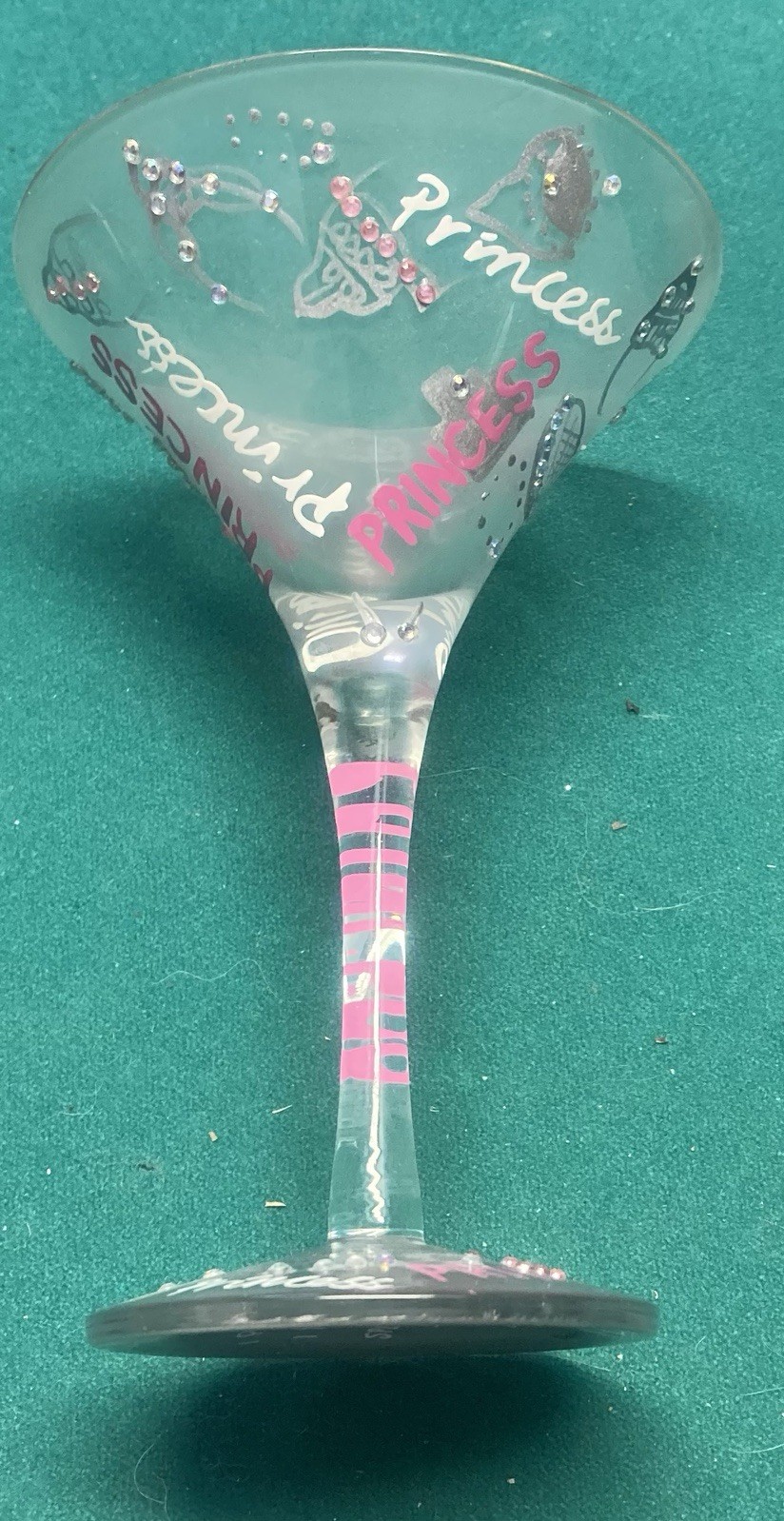 Lolita “ Princess “ Hand painted 6oz Martini Glass Brand New with the Box!