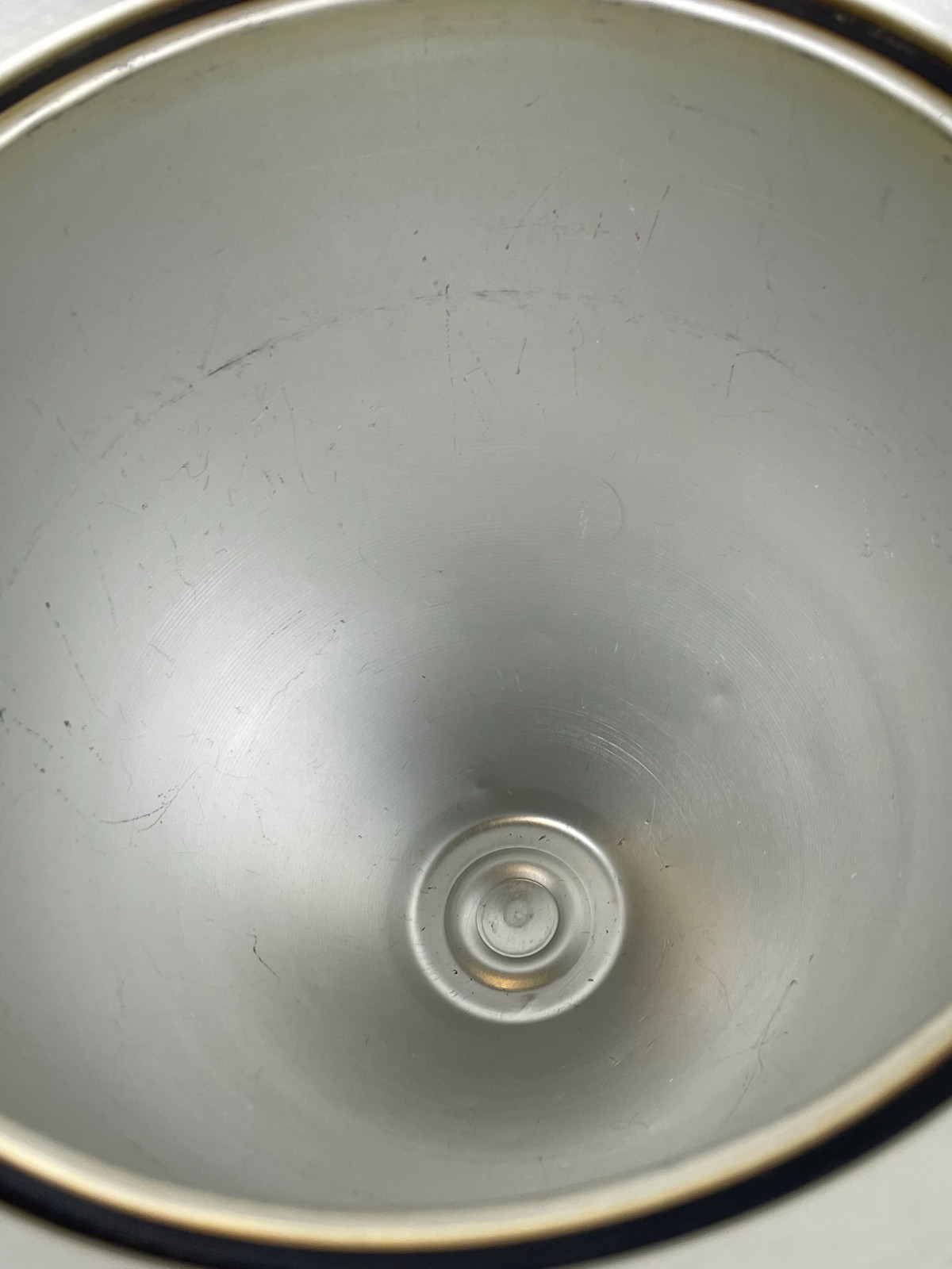 VTG 1950’s Mid Century Modern Atomic Mirro Aluminum Ice Bucket Space Age MCM