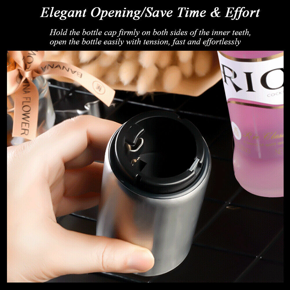 Automatic Beer Soda Bottle Opener Stainless Steel Magnetic Bottle Cap Opener