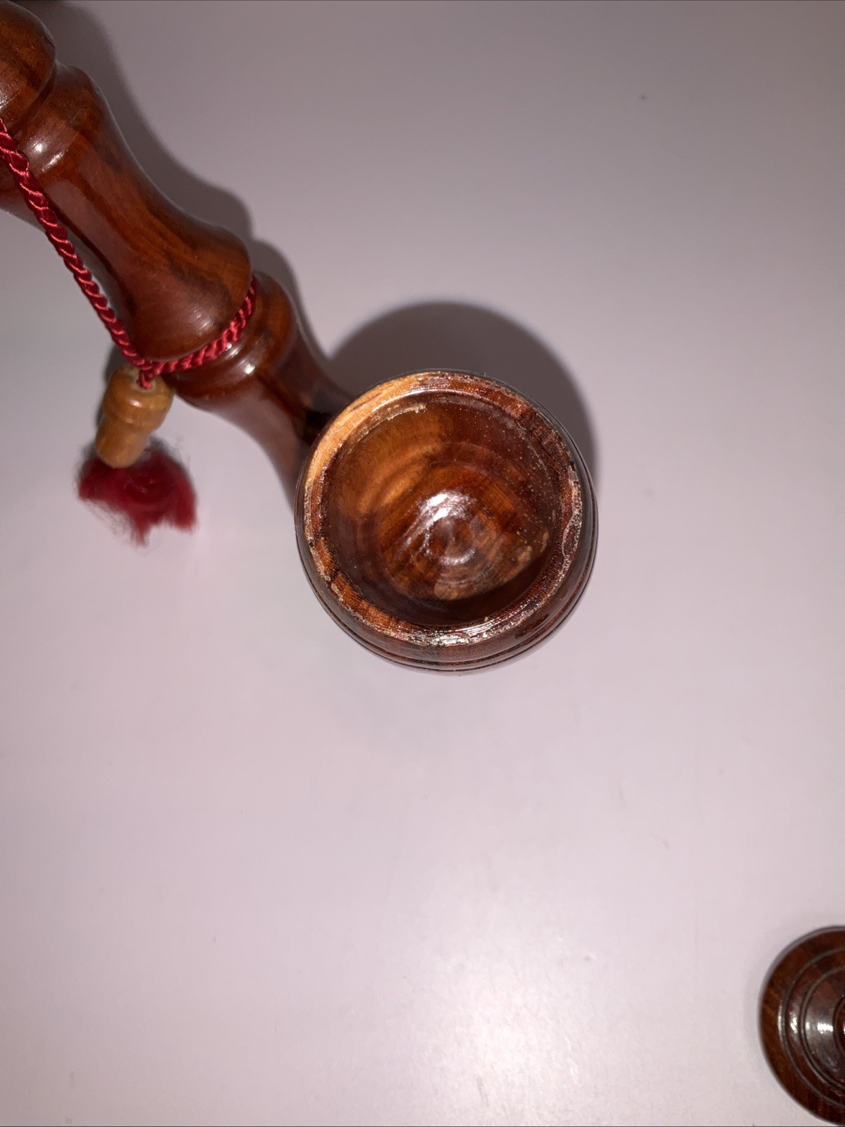 Vintage Decorative Wooden Hookah Style Pipe – Non-Functional Display Only 17”
