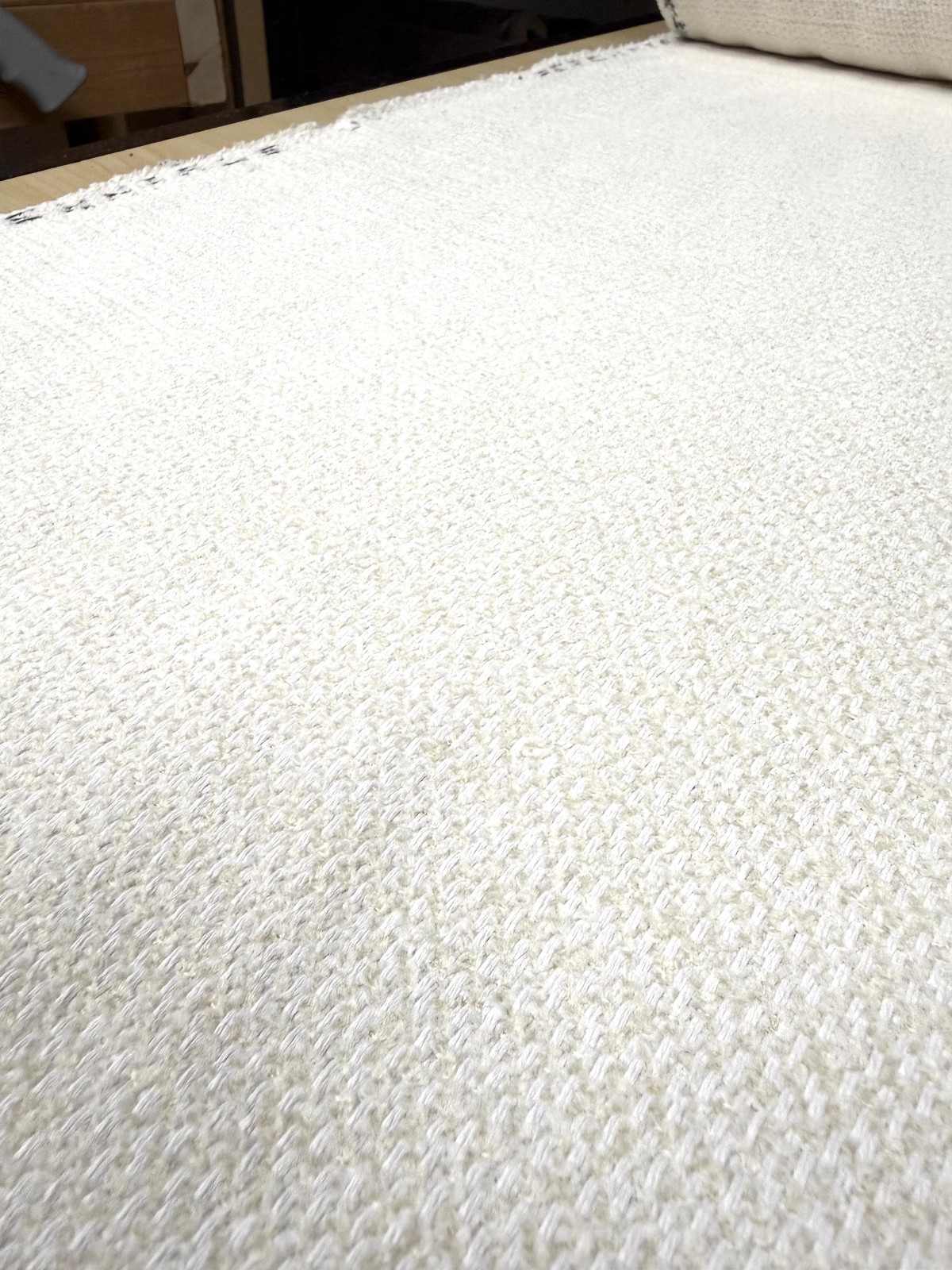 3.8+ yds Perennials Wit’s End Sea Salt Cream Textured Twill Upholstery Fabric