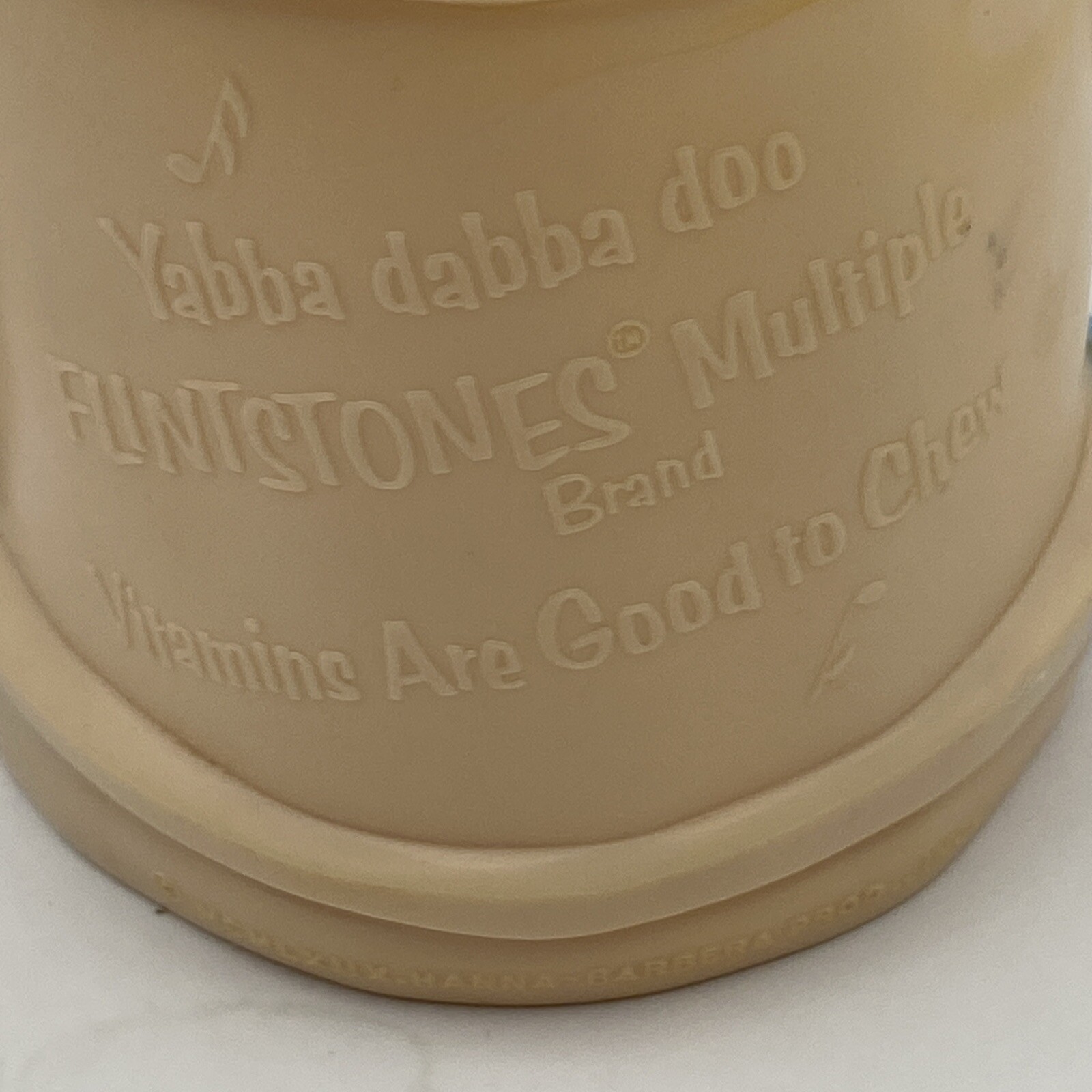 CUP MUG FRED FLINTSTONE 1969 HANNA BARBERA MULTIPLE VITAMIN BRAND COLLECTIBLE!!!