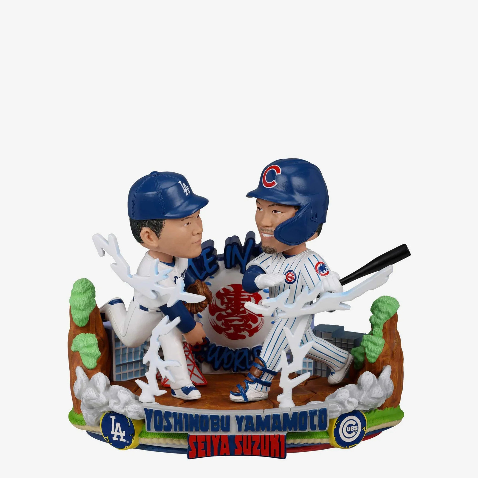Yoshinobu Yamamoto Seiya Suzuki Dodgers Cubs 2025 Tokyo Series Battle Bobblehead