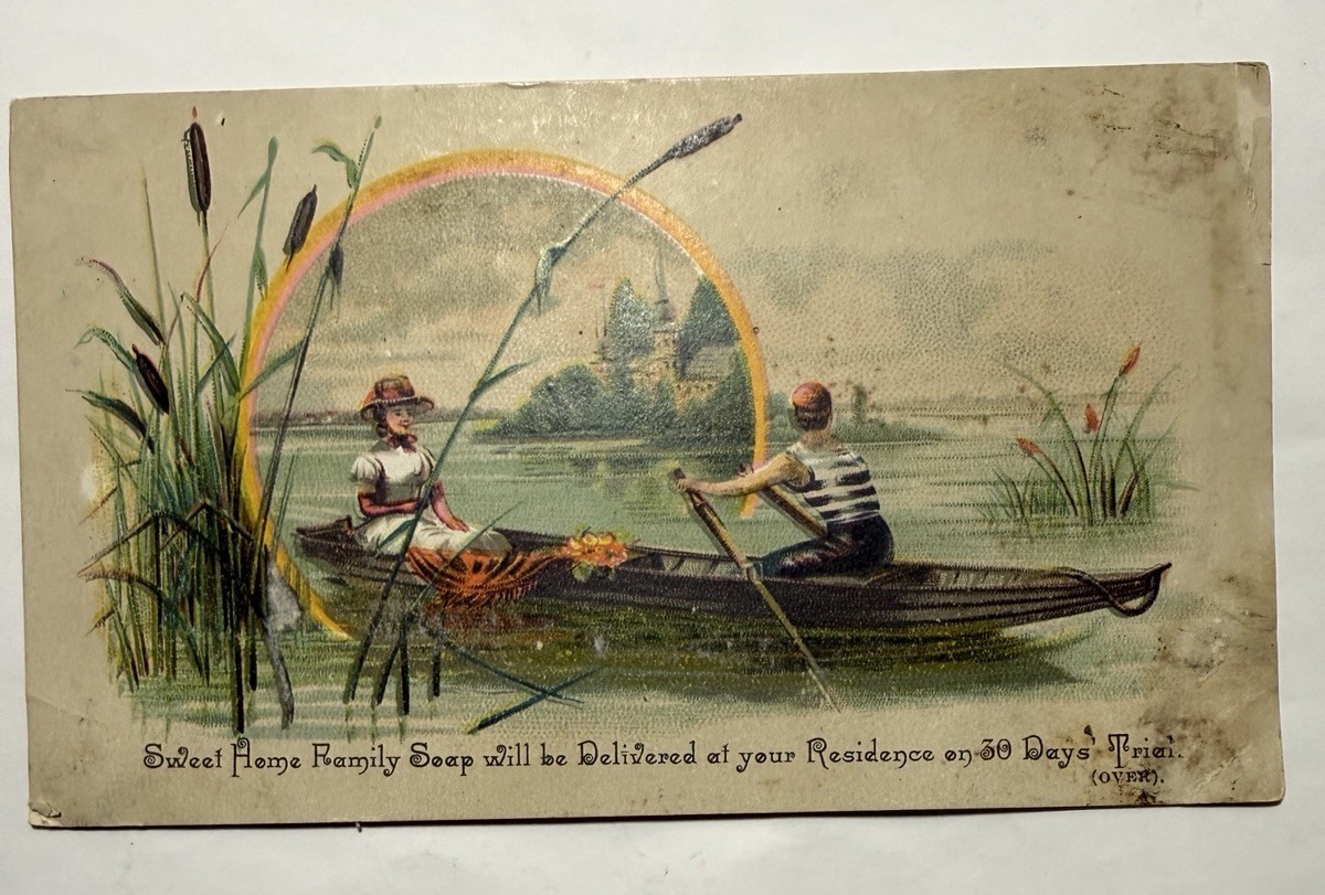 Victorian Trade Card J Larkin & Co sweet Home Family Soap Buffalo NY 1880s C13